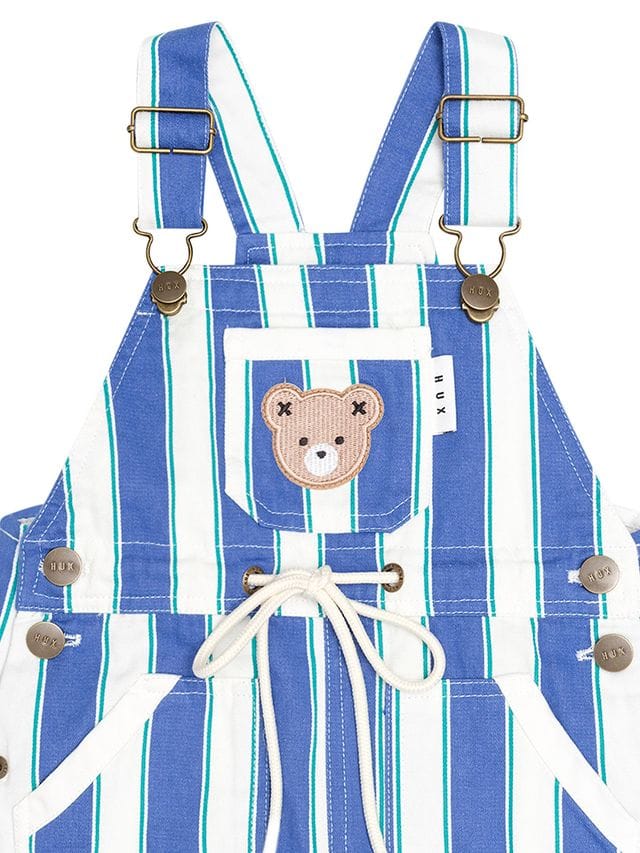 Huxbaby Boys All In Ones Tropical Stripe Shortall