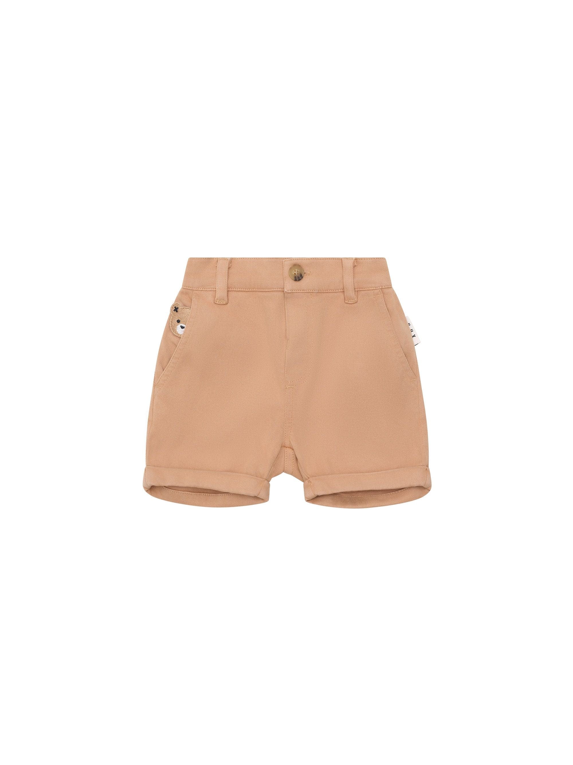 Huxbaby Boys Bottoms Chino Short Tan