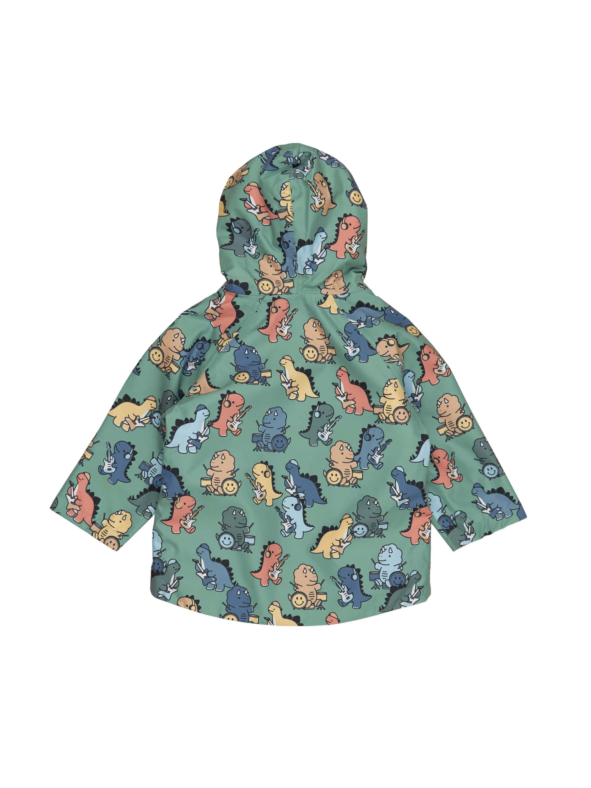 Huxbaby Boys Jacket Dino Band Racer Raincoat