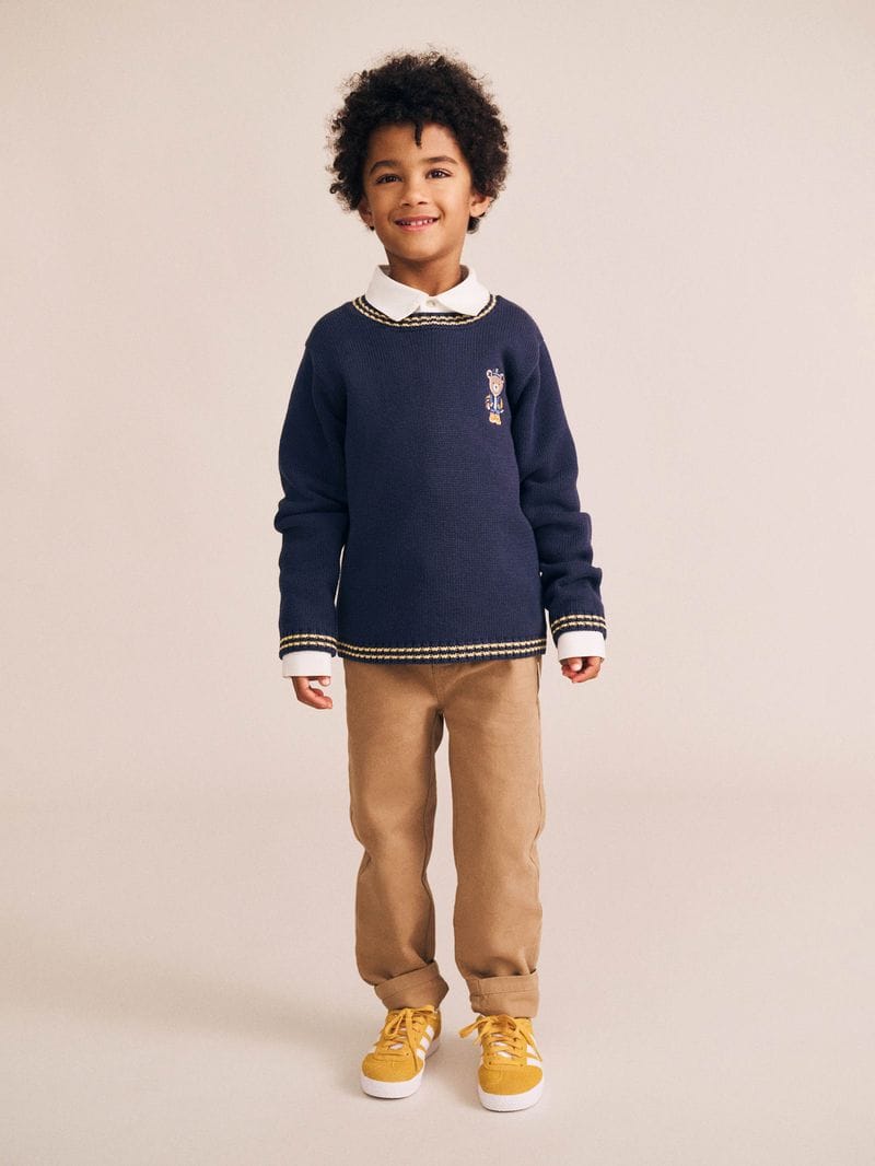 Huxbaby Boys Jumper Baller Hux Tipped Pullover