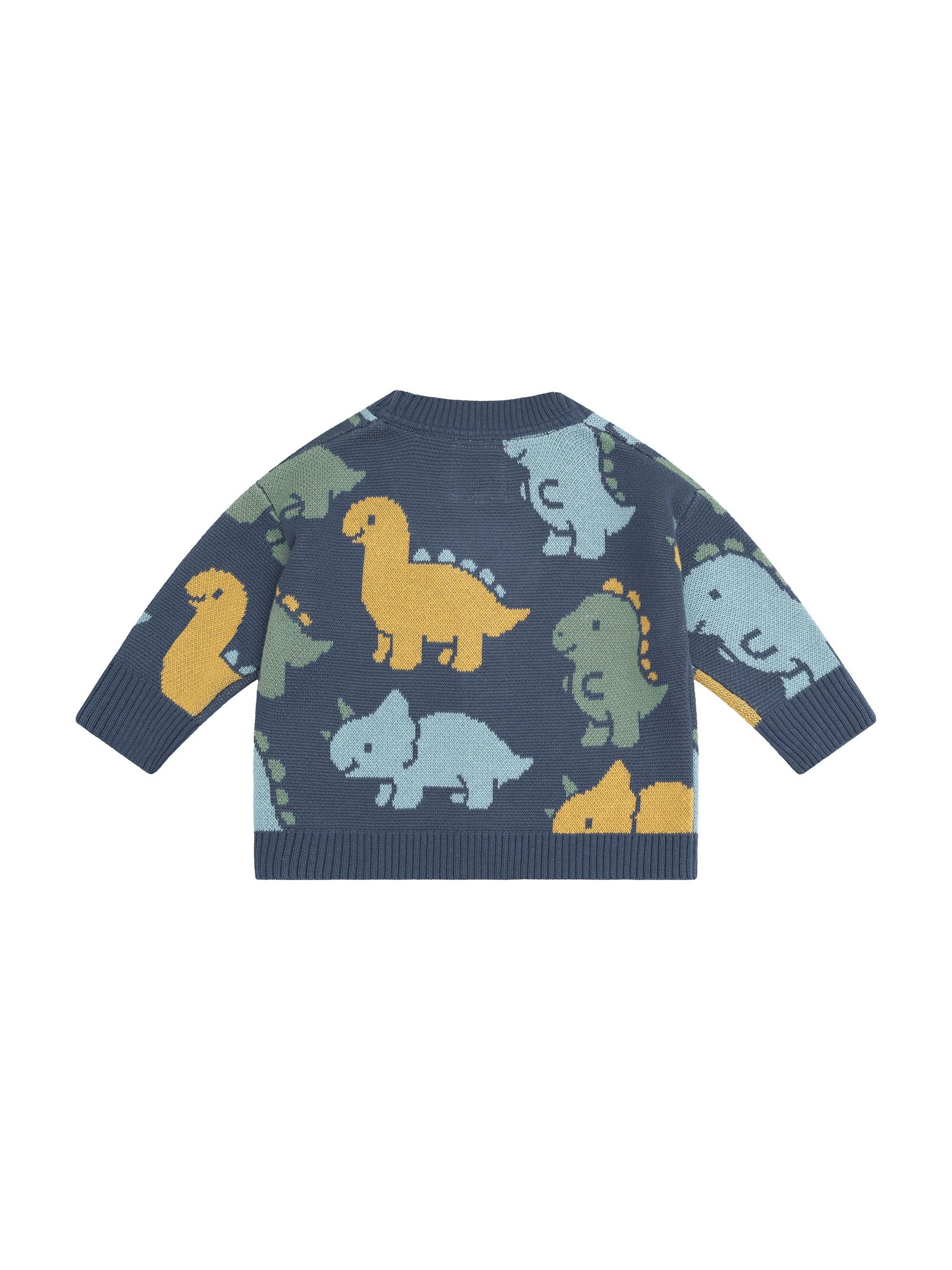 Huxbaby Boys Jumper Dino Play Boxy Cardi