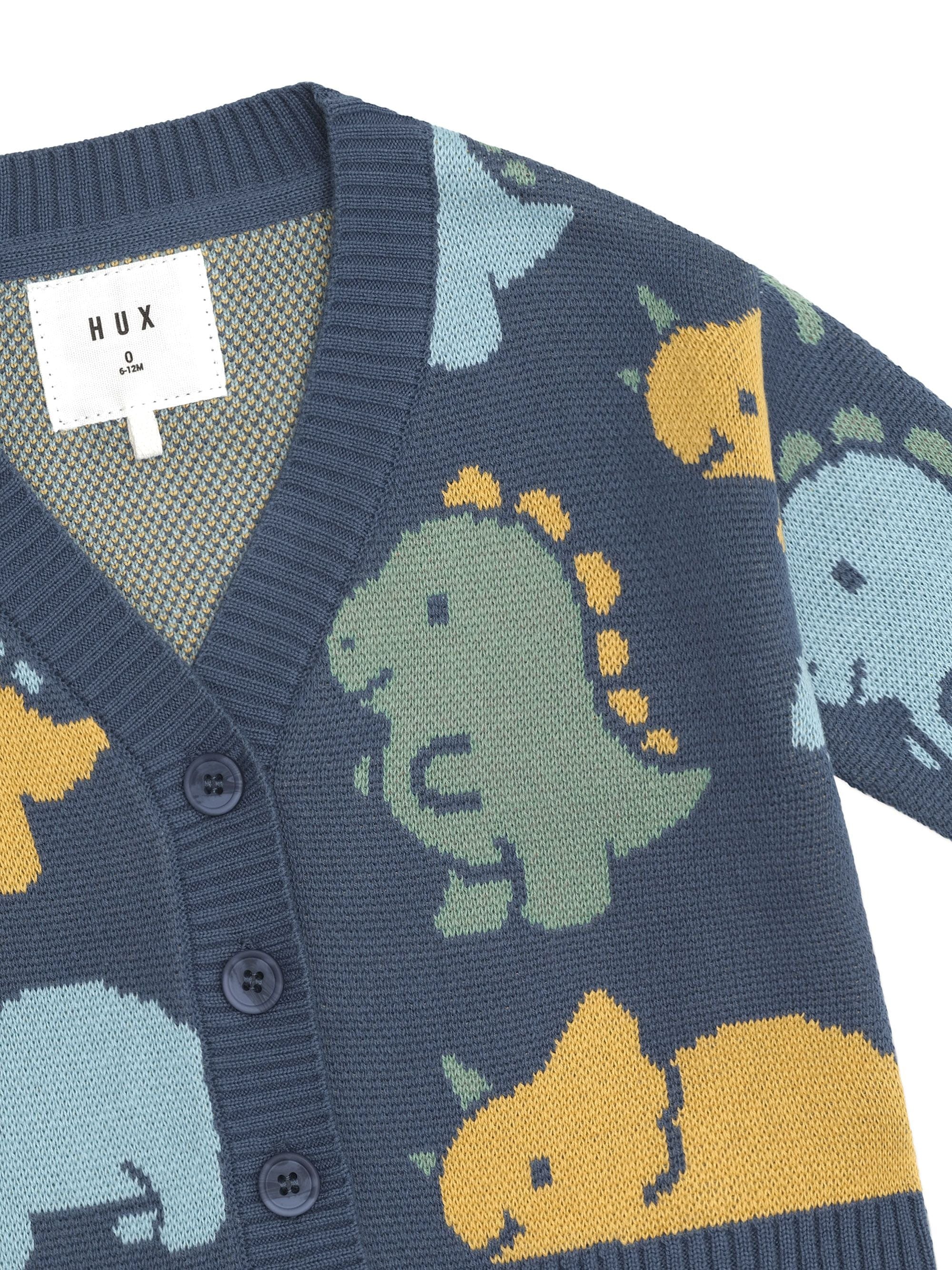 Huxbaby Boys Jumper Dino Play Boxy Cardi