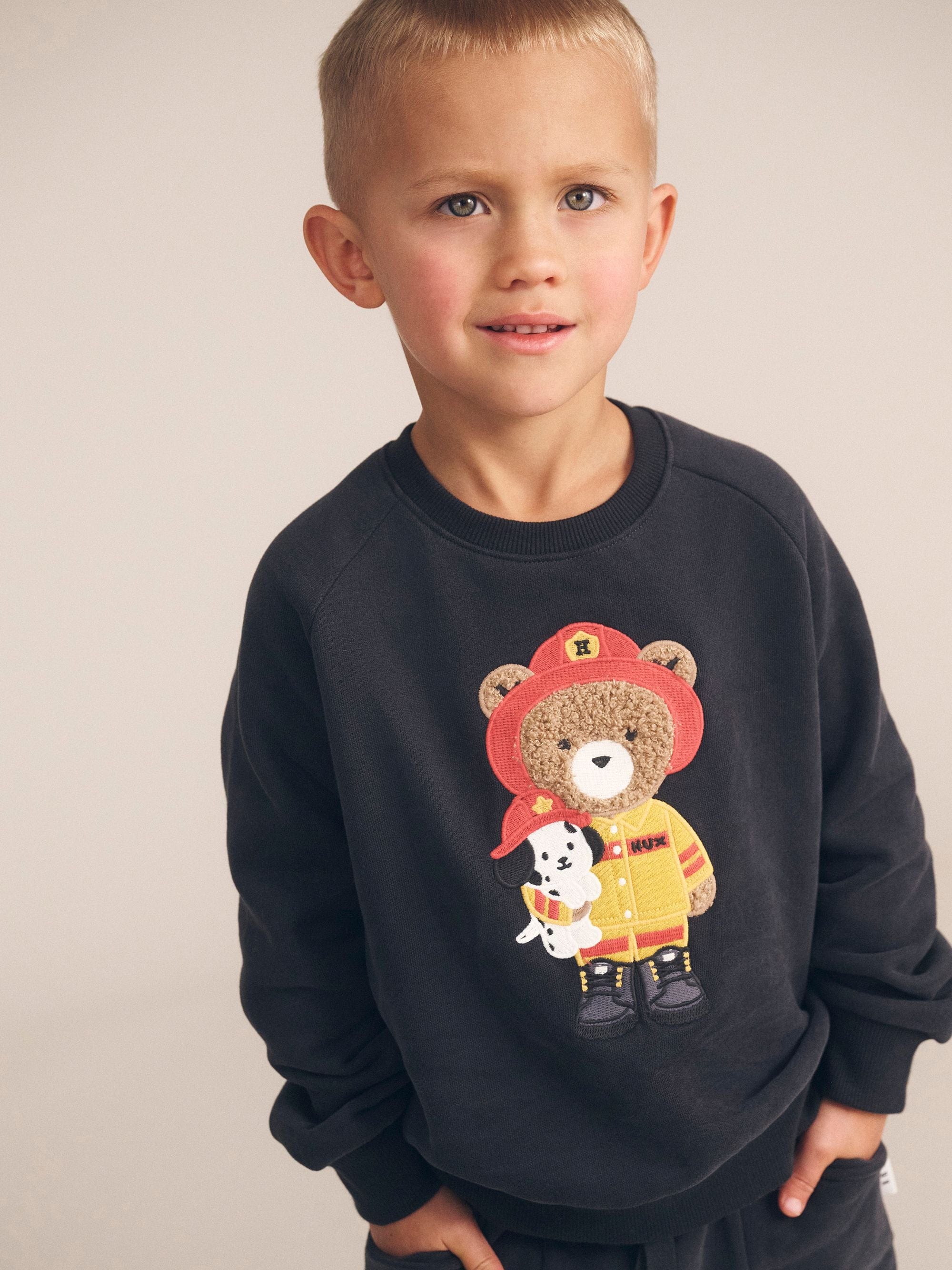 Huxbaby Boys Jumper Fireman Hux Sweatshirt