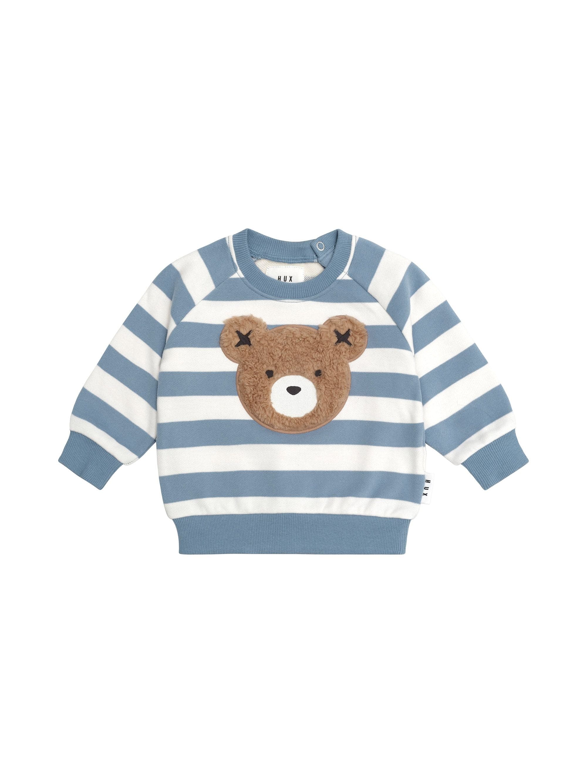 Huxbaby Boys Jumper Furry Hux Stripe Sweatshirt