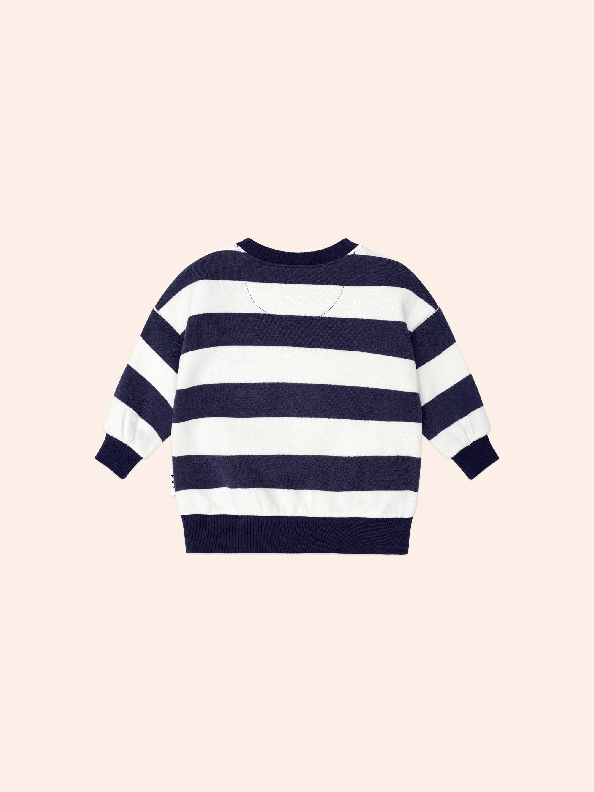 Huxbaby Boys Jumper Furry Huxbear Stripe Sweatshirt