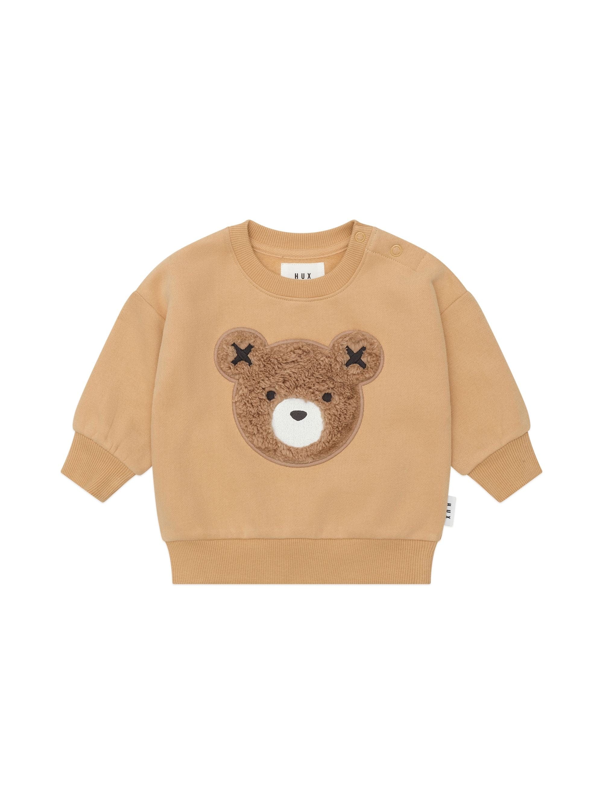 Huxbaby Boys Jumper Honey Furry Huxbear Sweatshirt