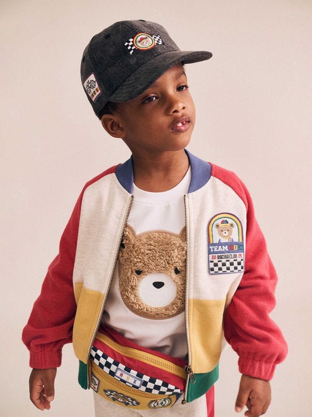 Huxbaby Boys Jumper Hux Colour Block Zip Sweat