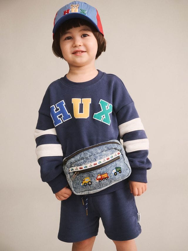 Huxbaby Boys Jumper Hux Flock Spliced Sweatshirt