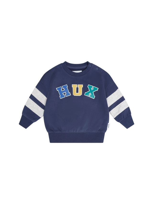 Huxbaby Boys Jumper Hux Flock Spliced Sweatshirt