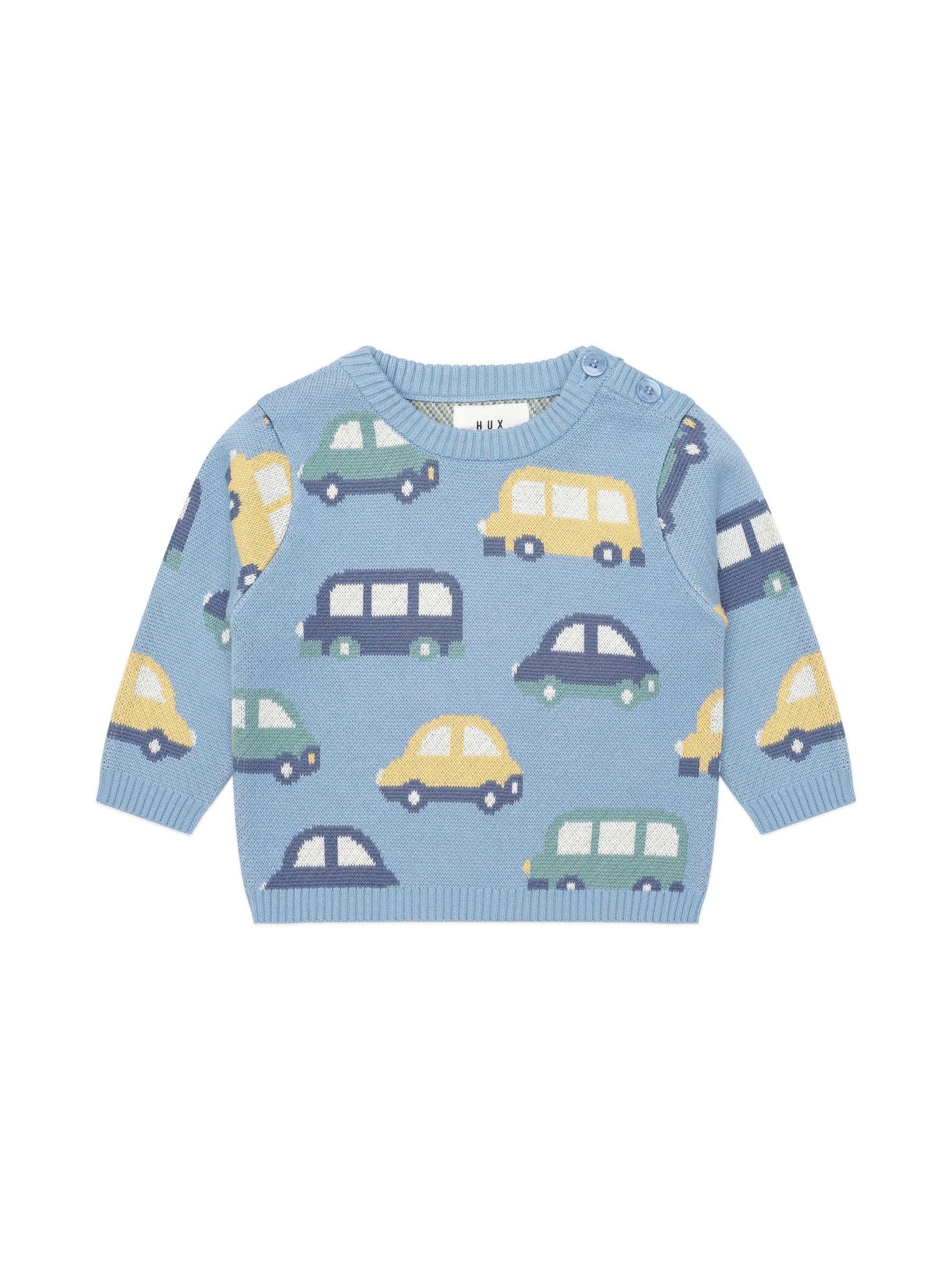 Huxbaby Boys Jumper Huxmobile Knit Jumper