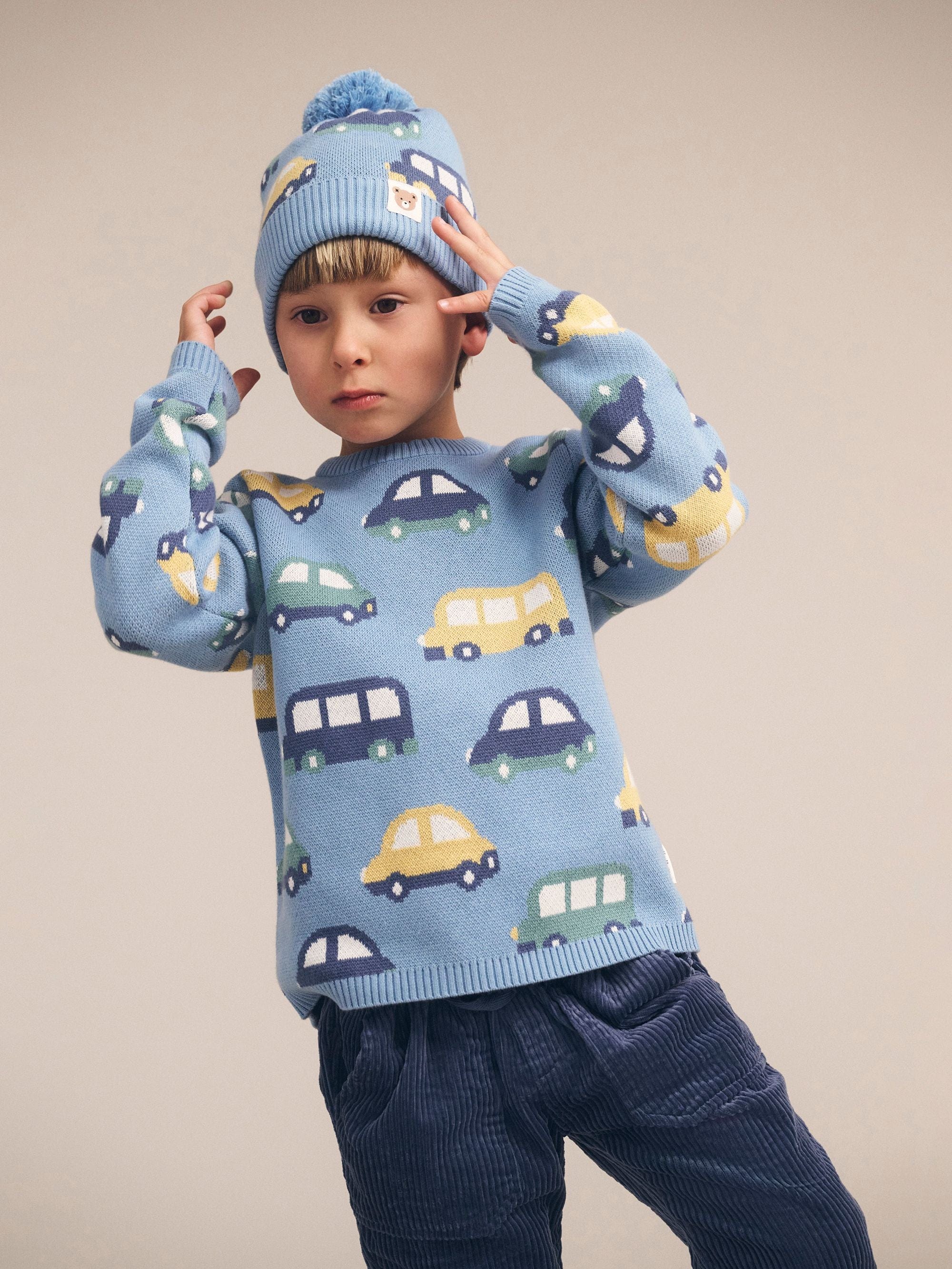 Huxbaby Boys Jumper Huxmobile Knit Jumper