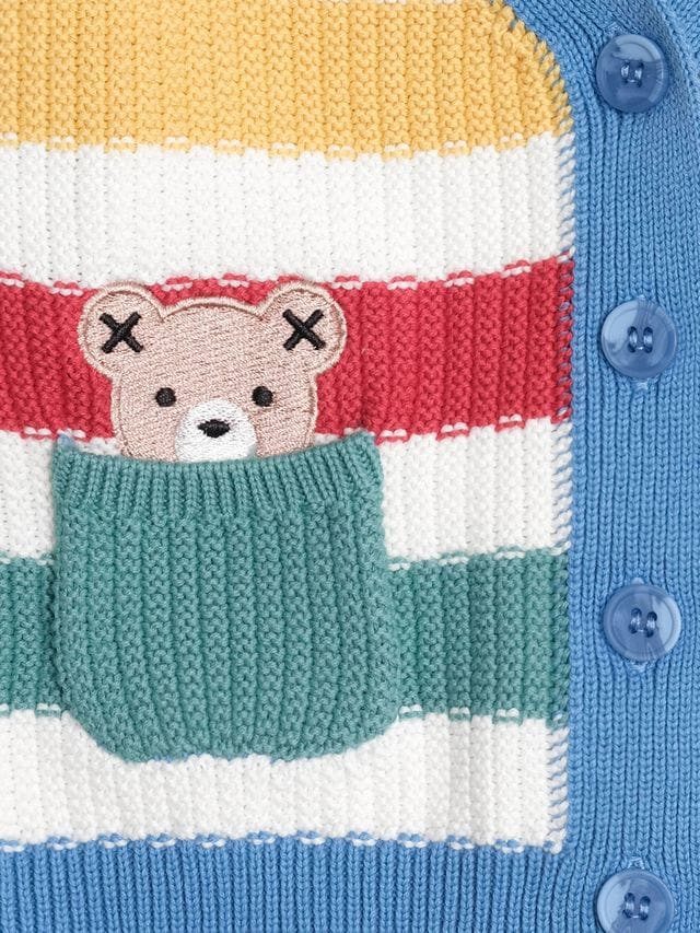 Huxbaby Boys Jumper Peekaboo Hux Stripe Knit Cardi