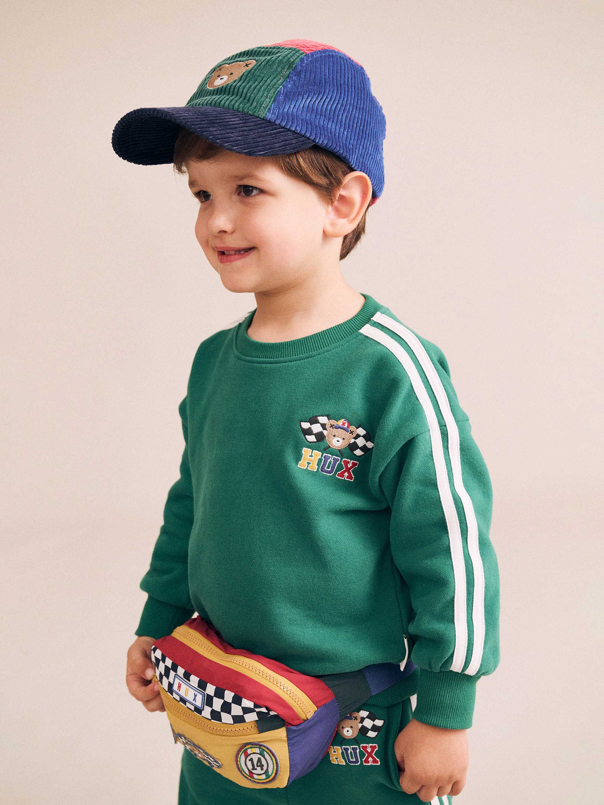 Huxbaby Boys Jumper Racer Stripe Sweatshirt