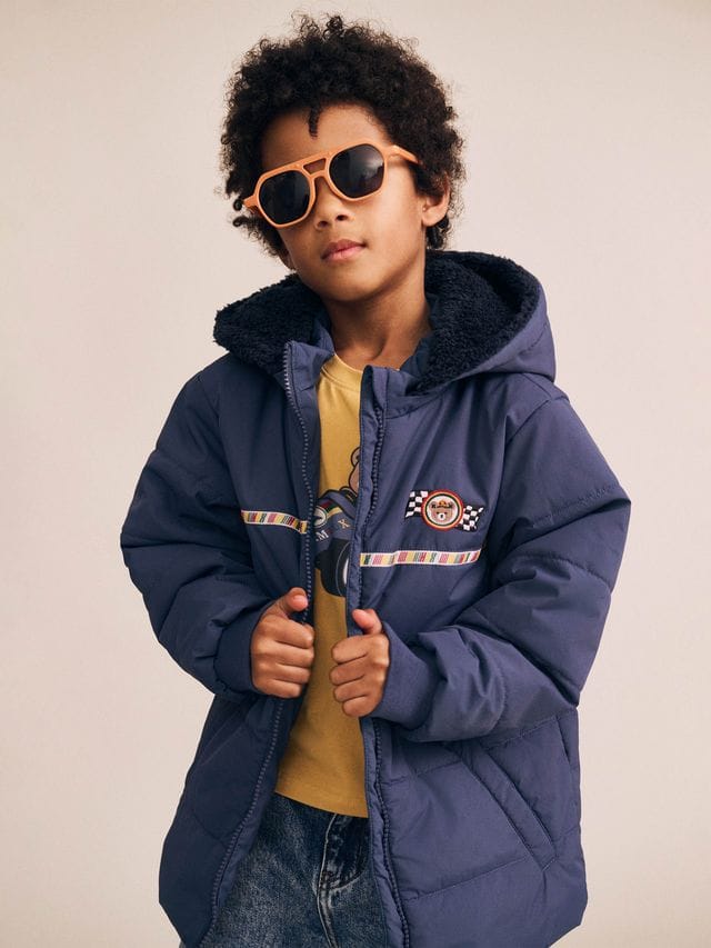 Huxbaby Boys Jumper Rug Up Hux Spliced Puffer Jacket