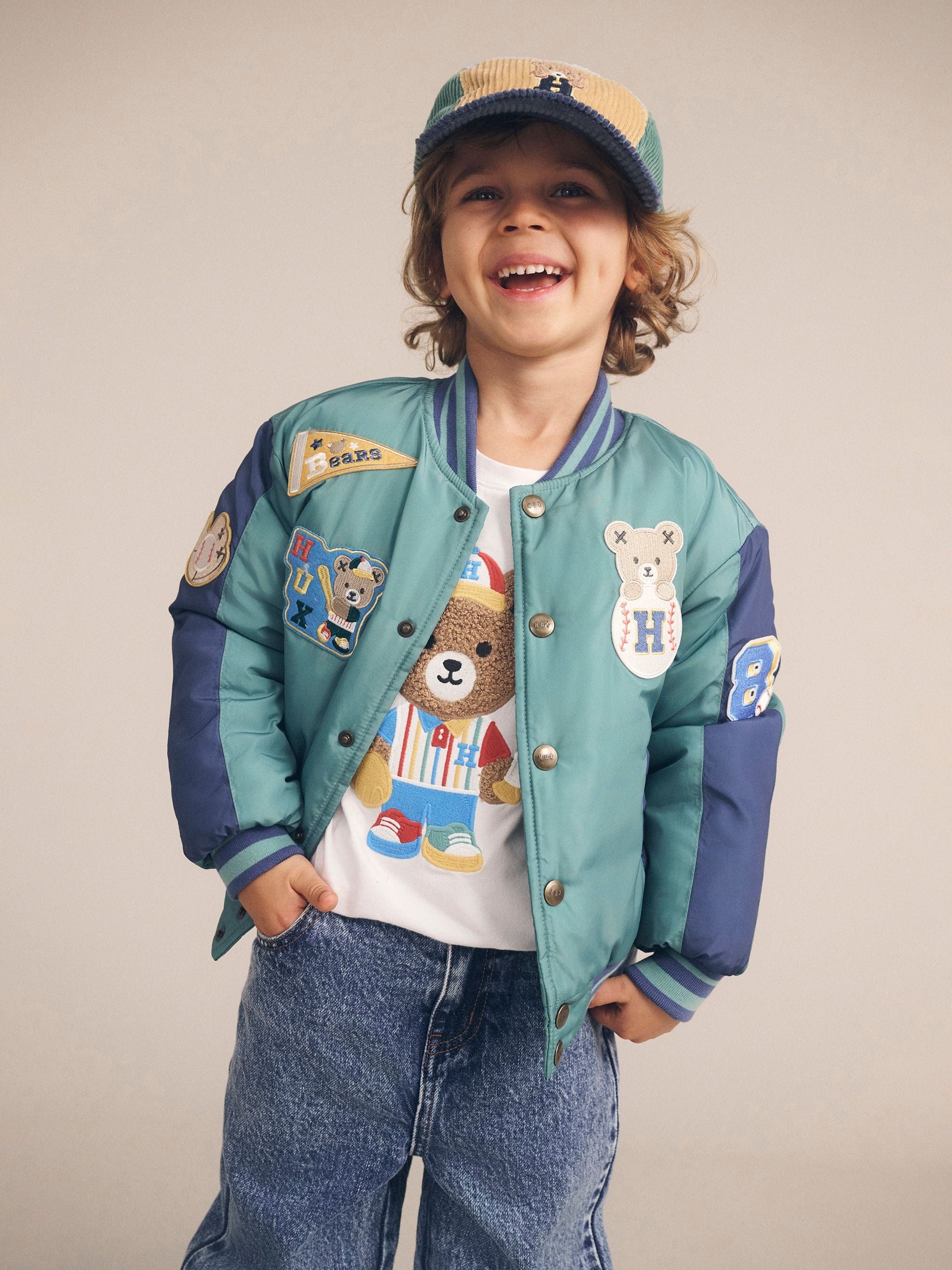 Huxbaby Boys Jumper Sprout Hux College Varsity Jacket