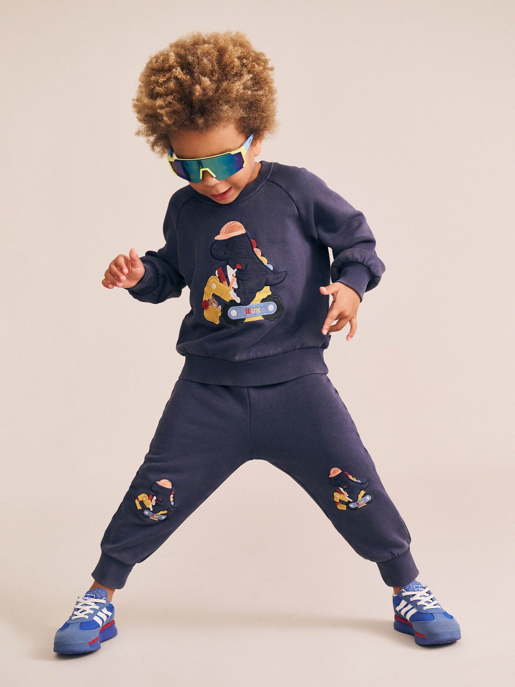Huxbaby Boys Jumper Tradie Dino Sweatshirt