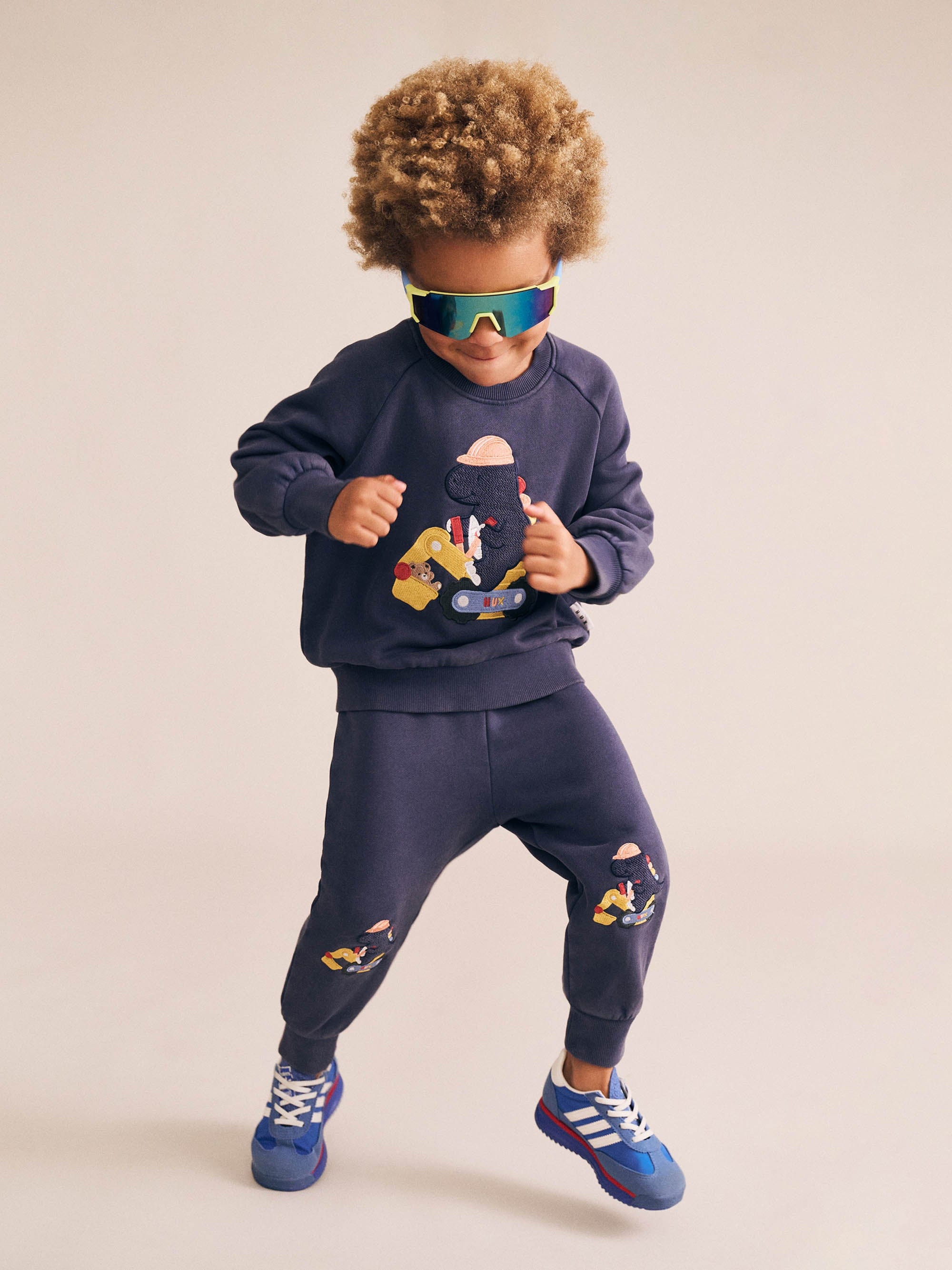 Huxbaby Boys Jumper Tradie Dino Sweatshirt