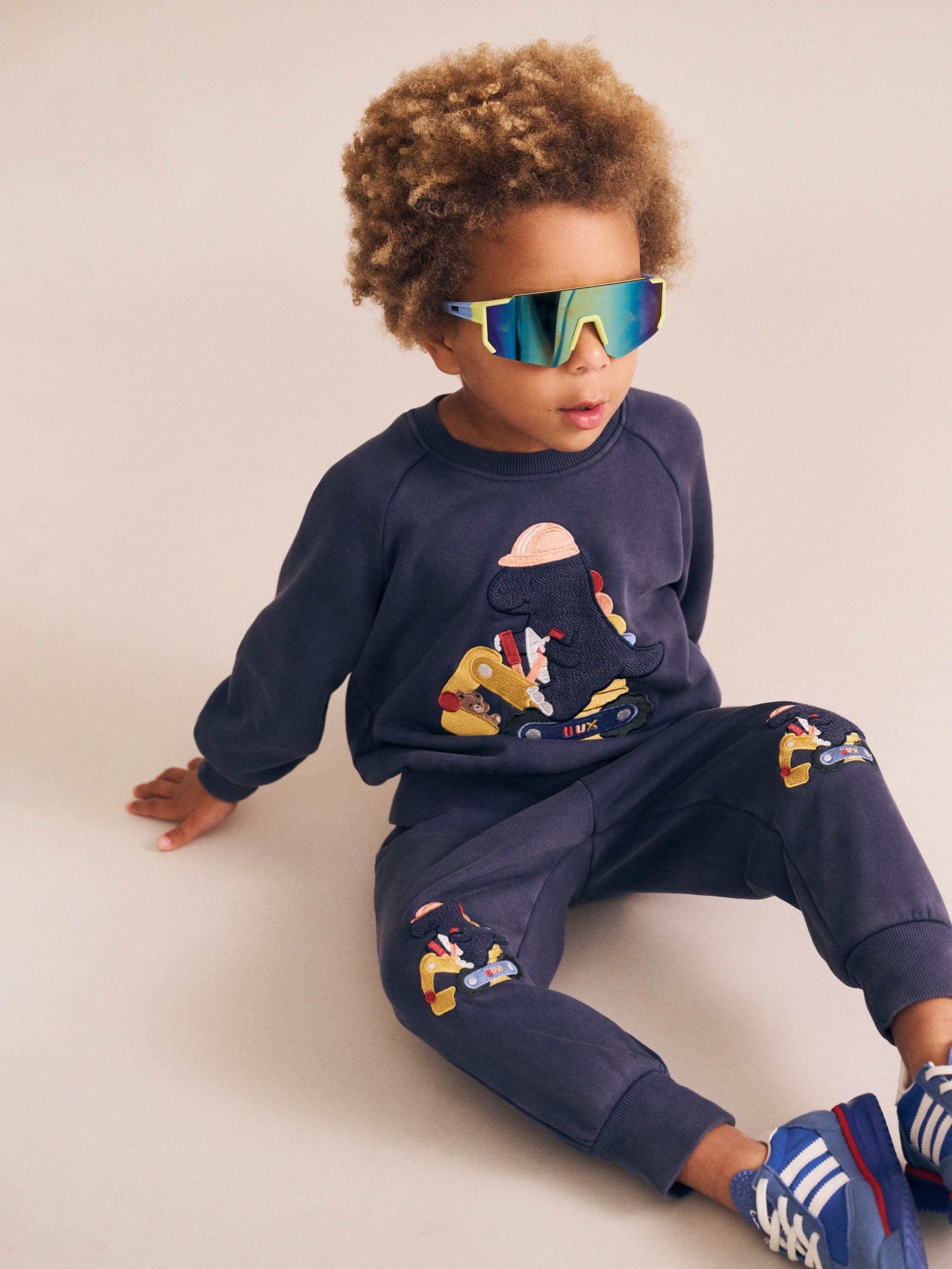Huxbaby Boys Jumper Tradie Dino Sweatshirt