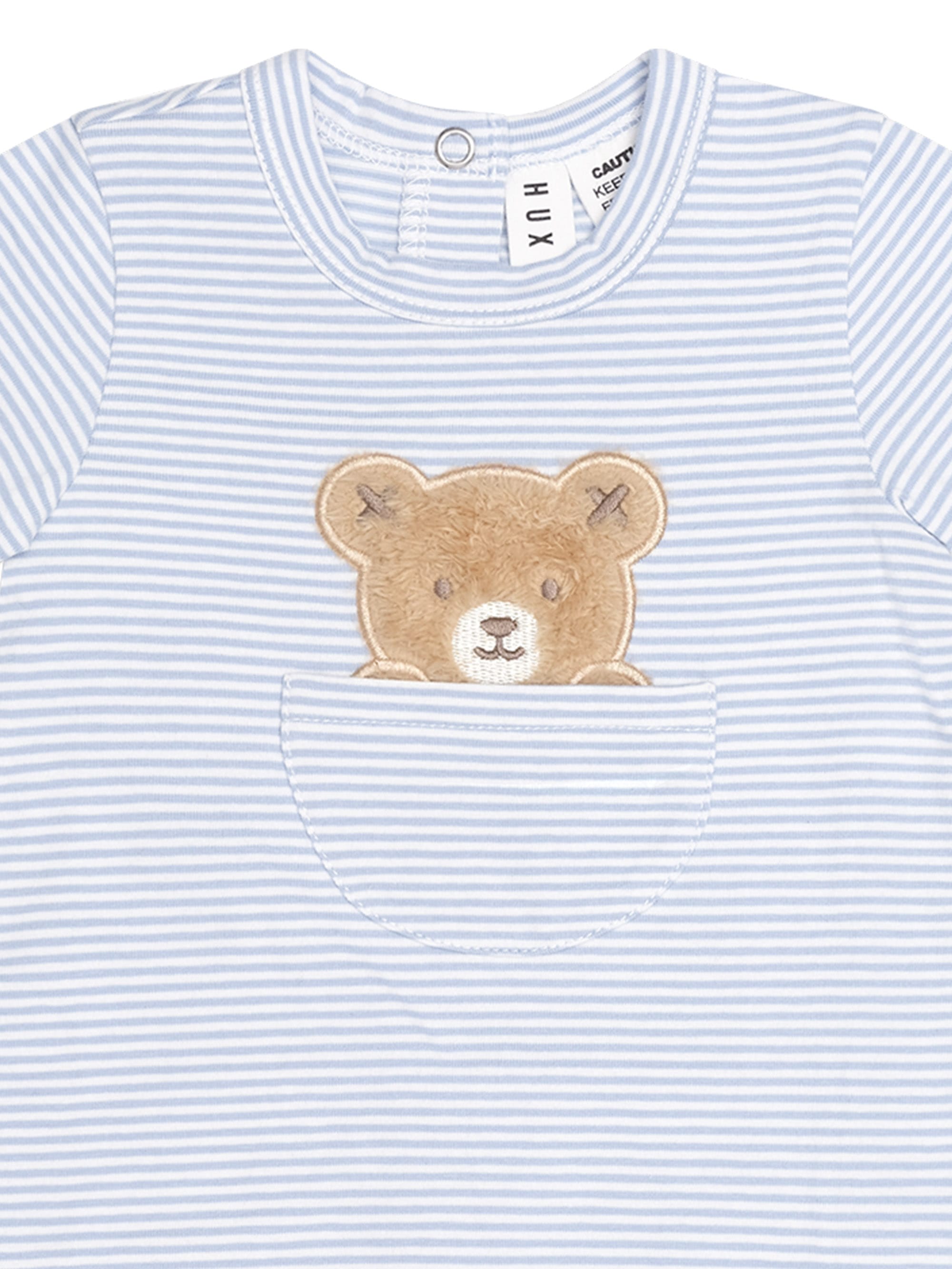 Huxbaby Boys Onesie Peekaboo Hux Stripe Bodysuit