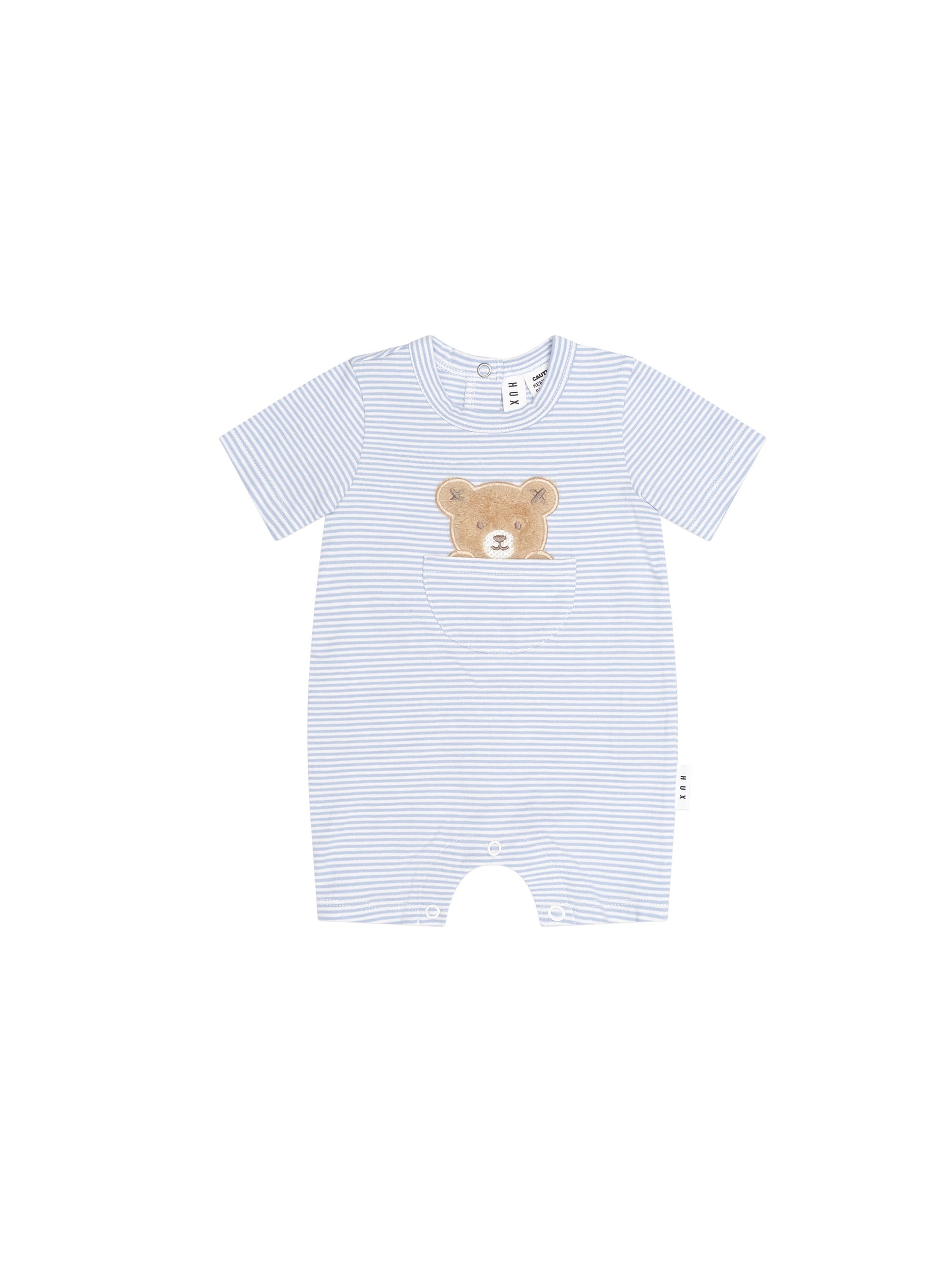 Huxbaby Boys Onesie Peekaboo Hux Stripe Bodysuit