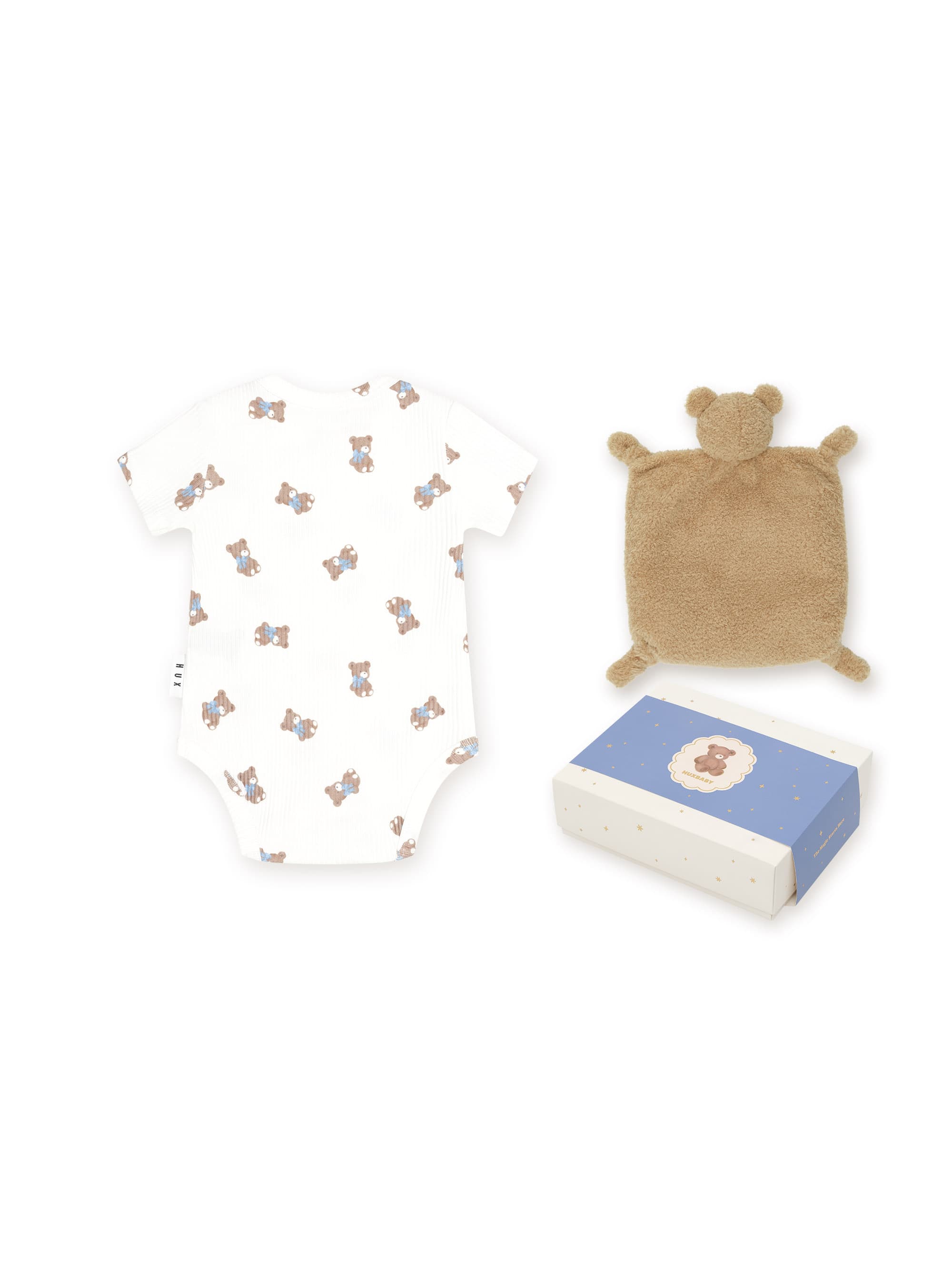 Huxbaby Boys Onesie Tumbling Bow Hux 2pc Box Set
