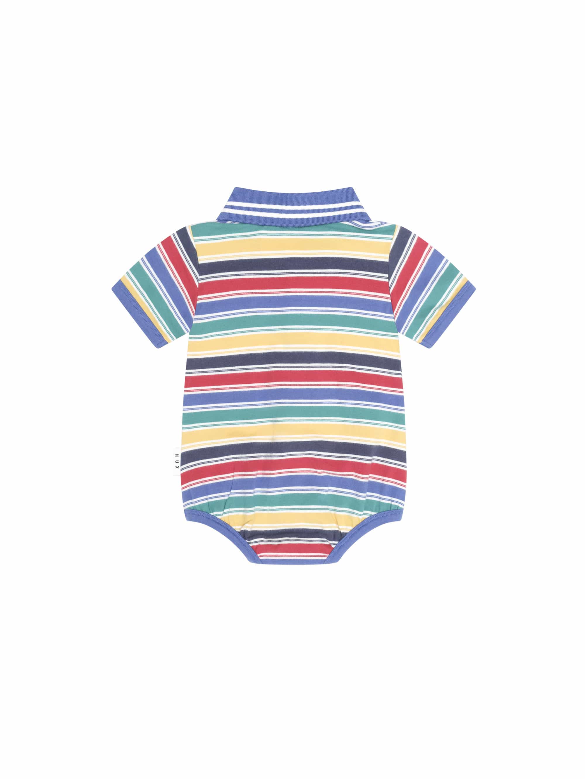 Huxbaby Boys Onesie Vintage Stripe Hux Polo Romper