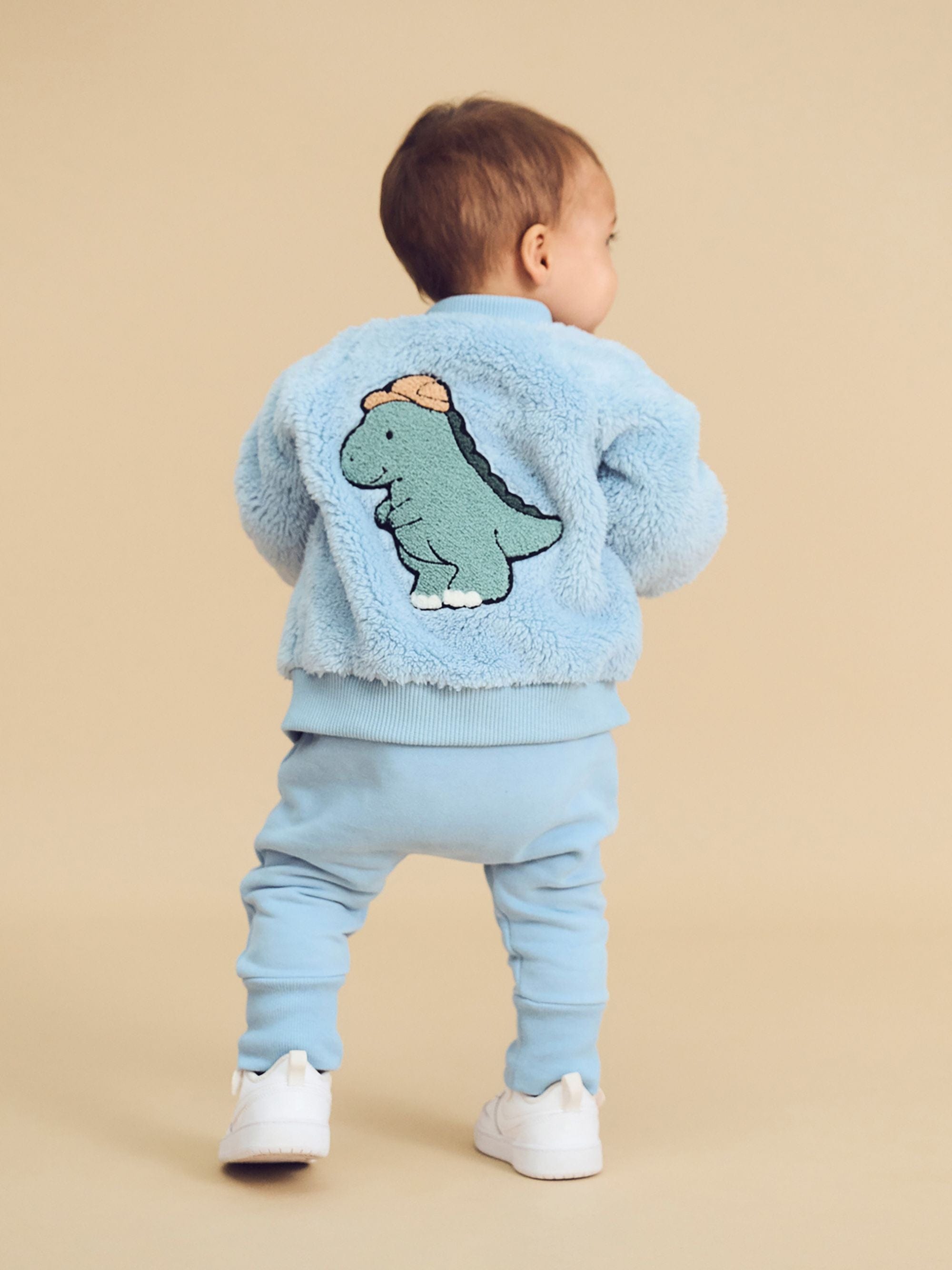 Huxbaby Boys Pant Construction Dino Drop Crotch Pant