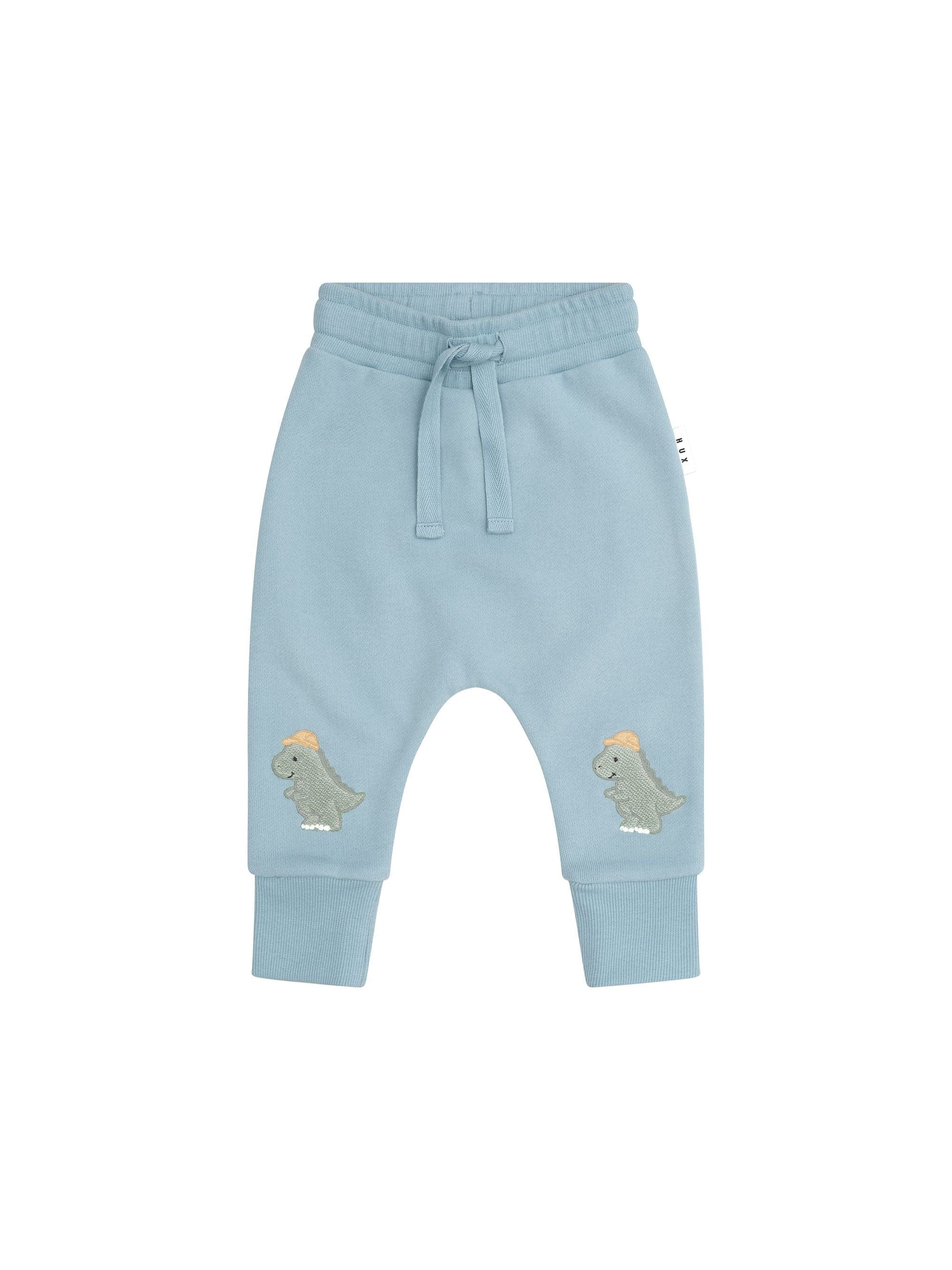 Huxbaby Boys Pant Construction Dino Drop Crotch Pant