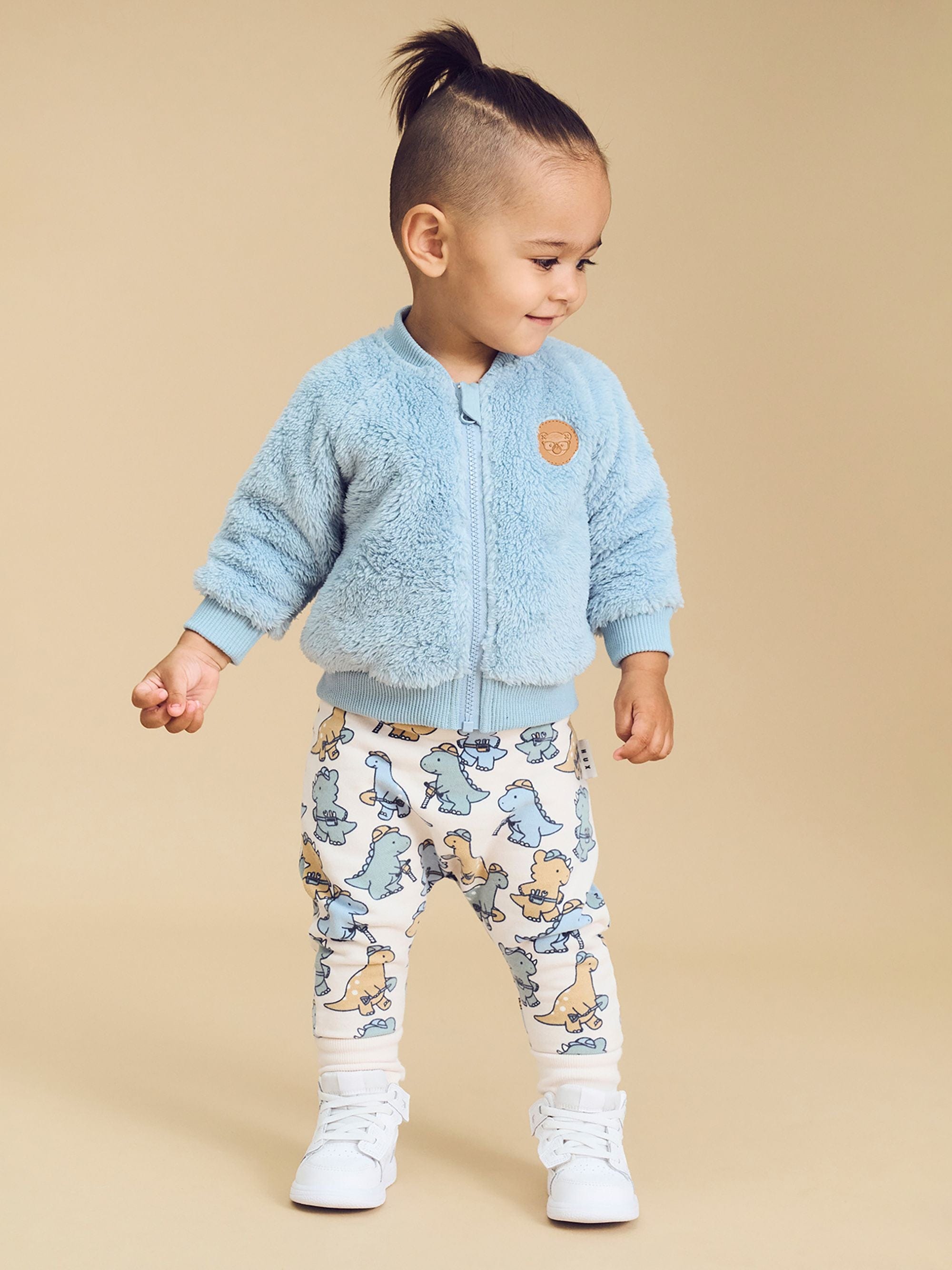 Huxbaby Boys Pant Construction Dinos Drop Crotch Pant