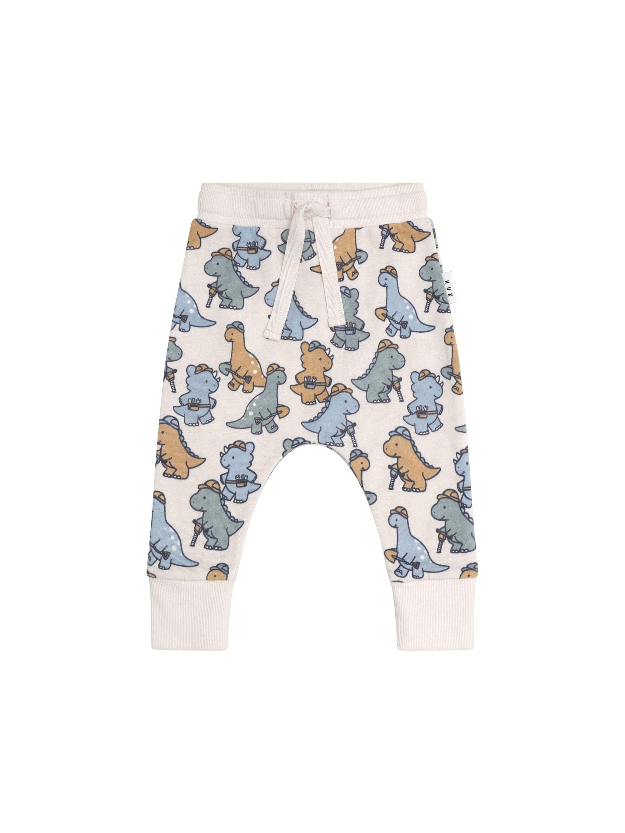 Huxbaby Boys Pant Construction Dinos Drop Crotch Pant