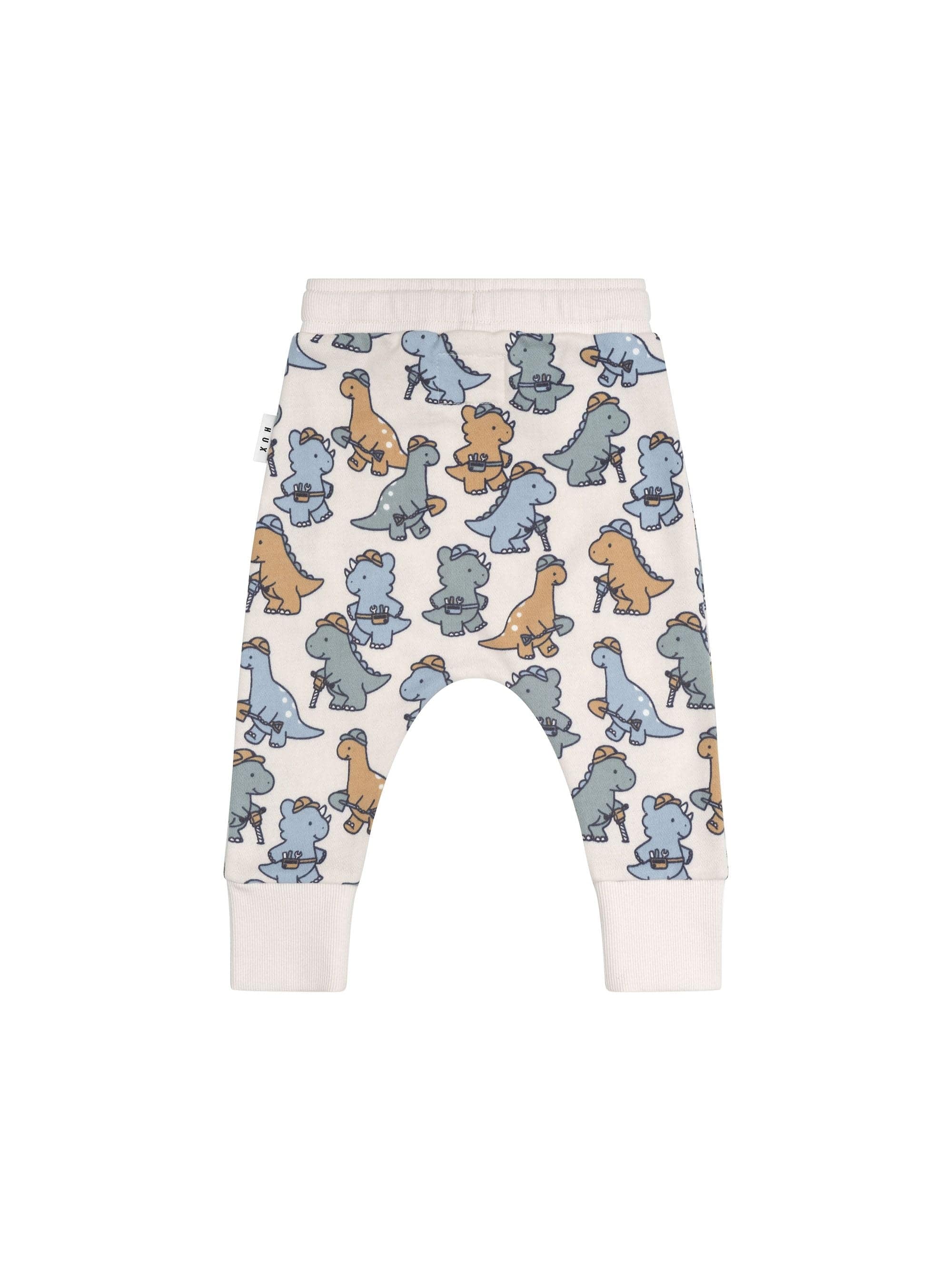 Huxbaby Boys Pant Construction Dinos Drop Crotch Pant