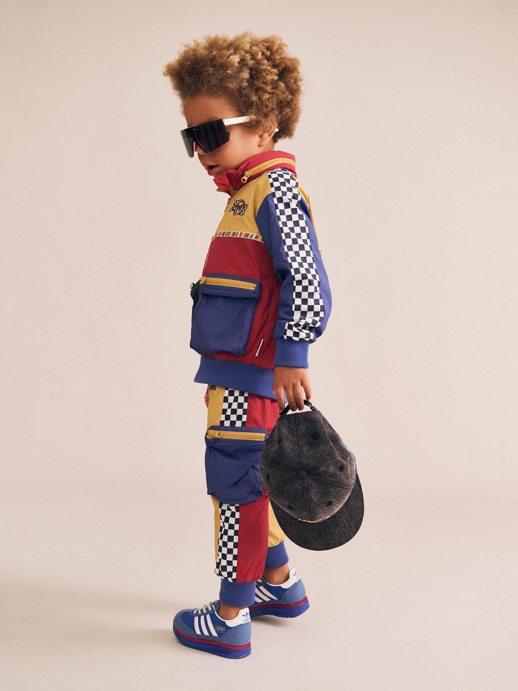 Huxbaby Boys Pant Retro Motosport Trackpant