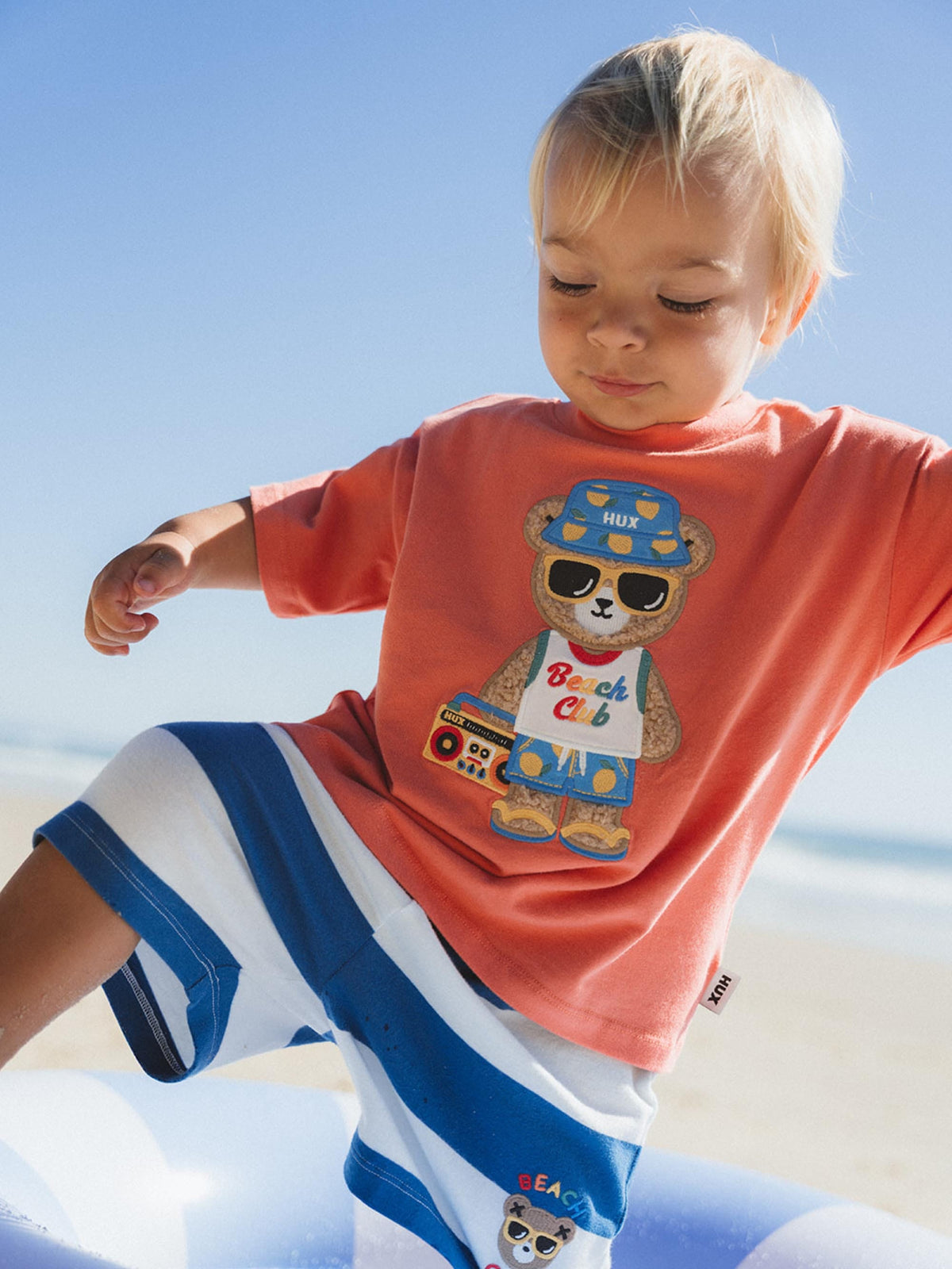 Huxbaby Boys Pants Beach Club Hux Block Stripe Short