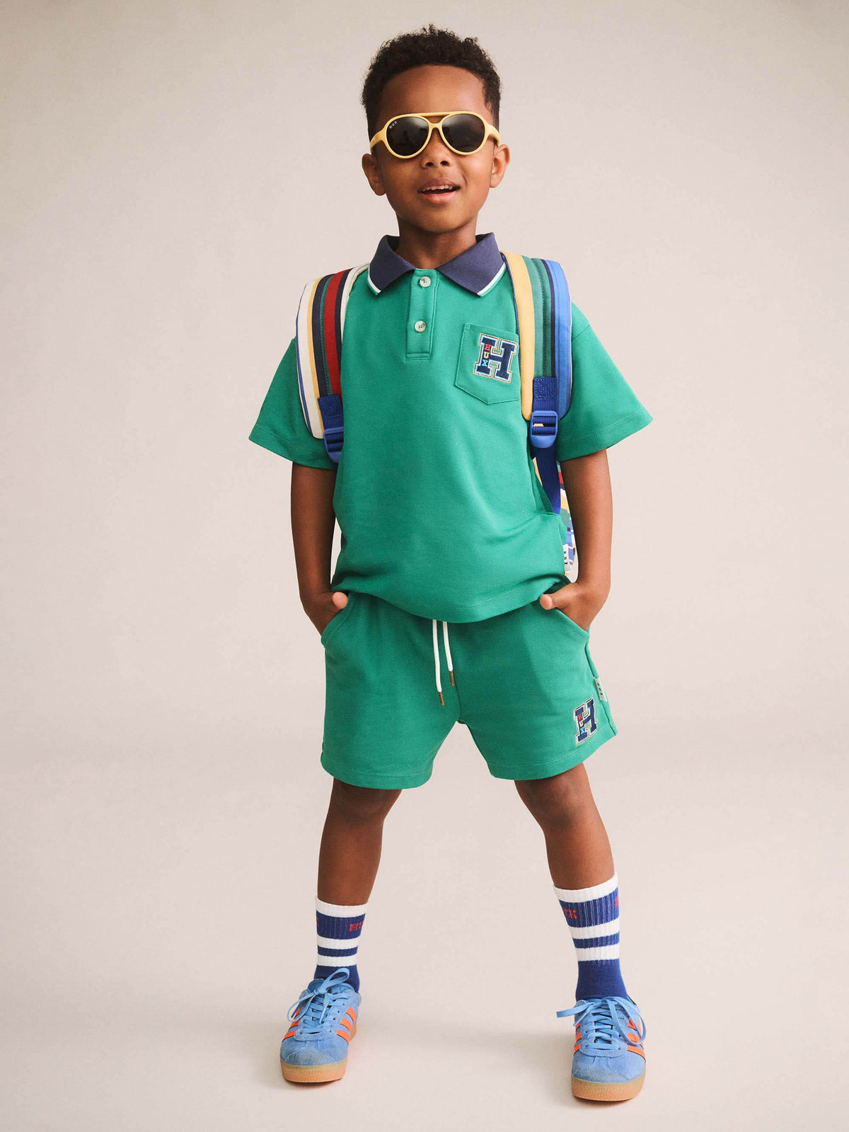 Huxbaby Boys Pants Collegiate Pique Short