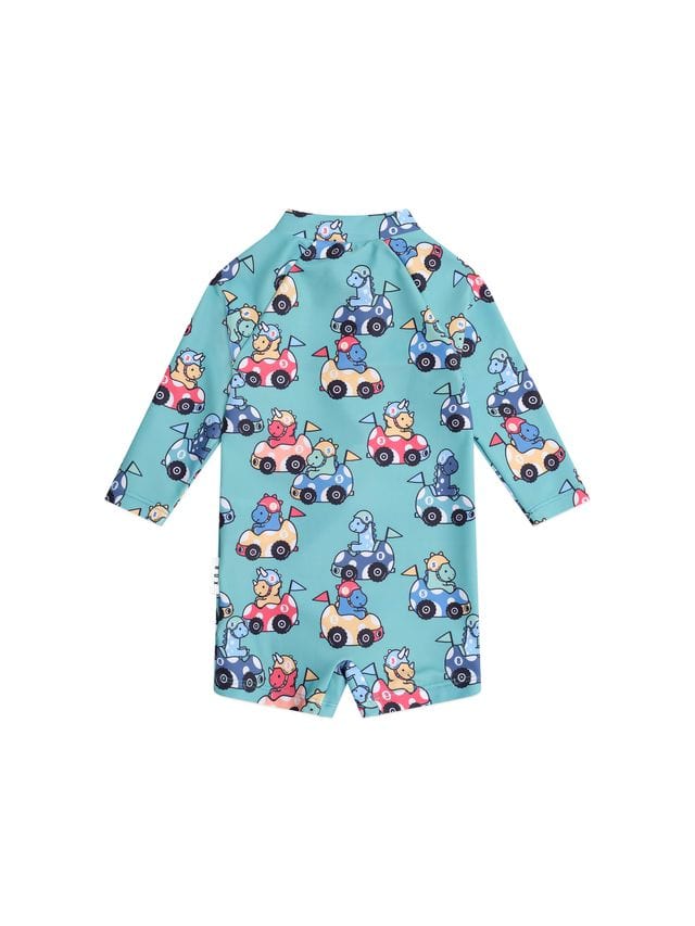 Huxbaby Boys Swimwear Racer Dino Swimsuit Shortie