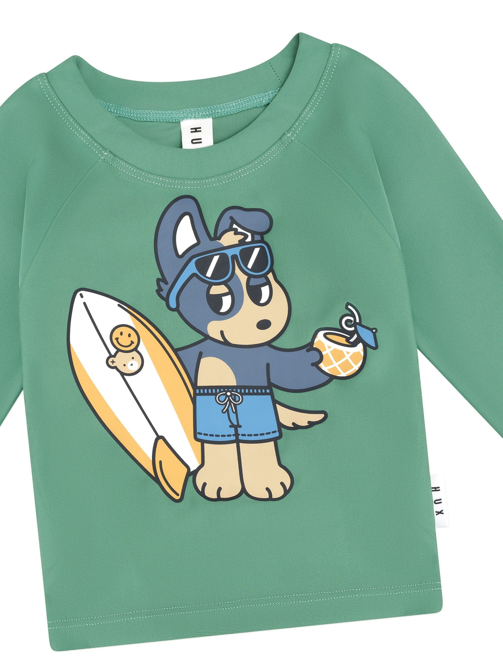 Huxbaby Boys Swimwear Surfer Dawg Rashguard