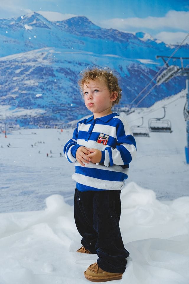 Huxbaby Boys Tops 1Y Slouchy Knit Polo