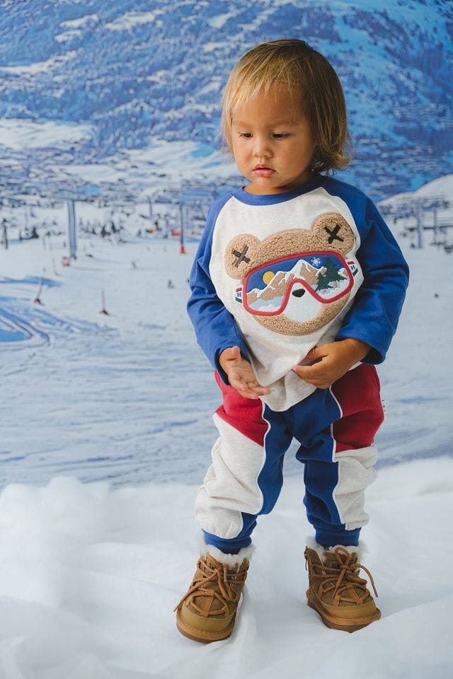 Huxbaby Boys Tops 6-12M Ski Hux Raglan L/S Top