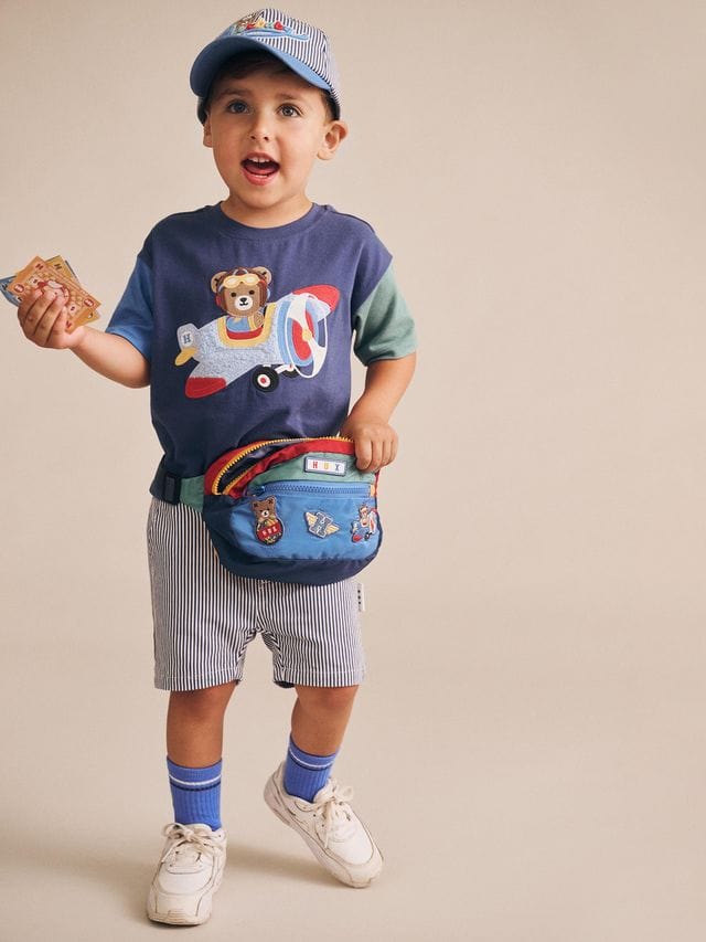 Huxbaby Boys Tops Aviator Huxbear Boxy Tee