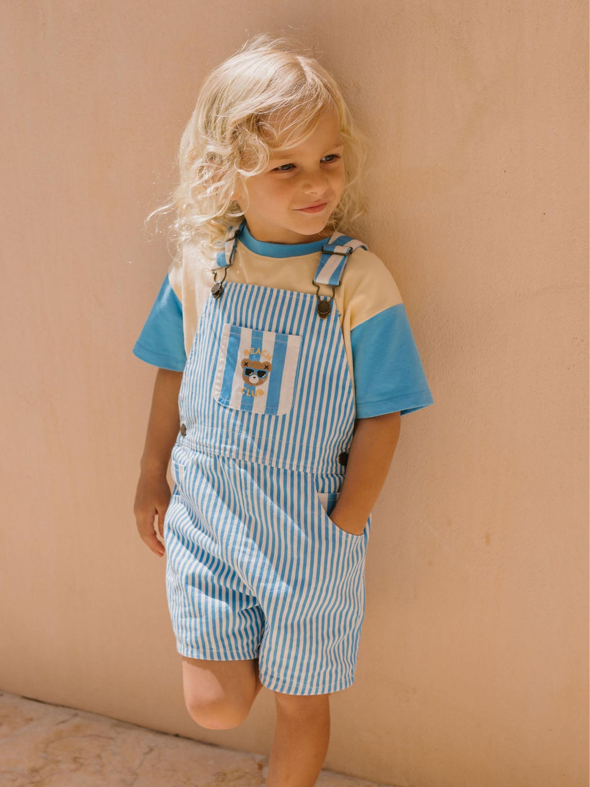 Huxbaby Boys Tops Beach Club Hux Splice Drop Shoulder Tee