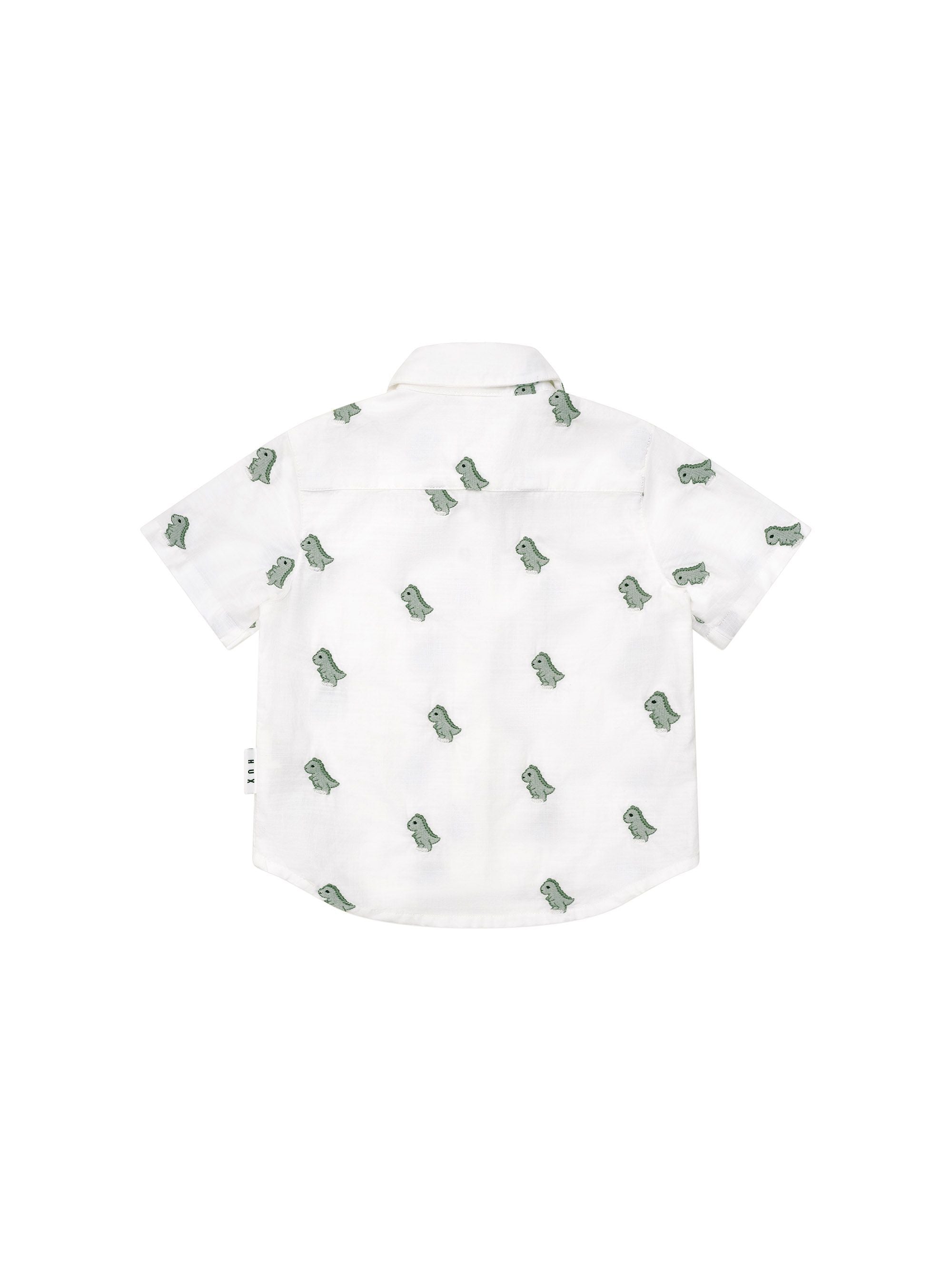 Huxbaby Boys Tops Dino Embroidered Shirt