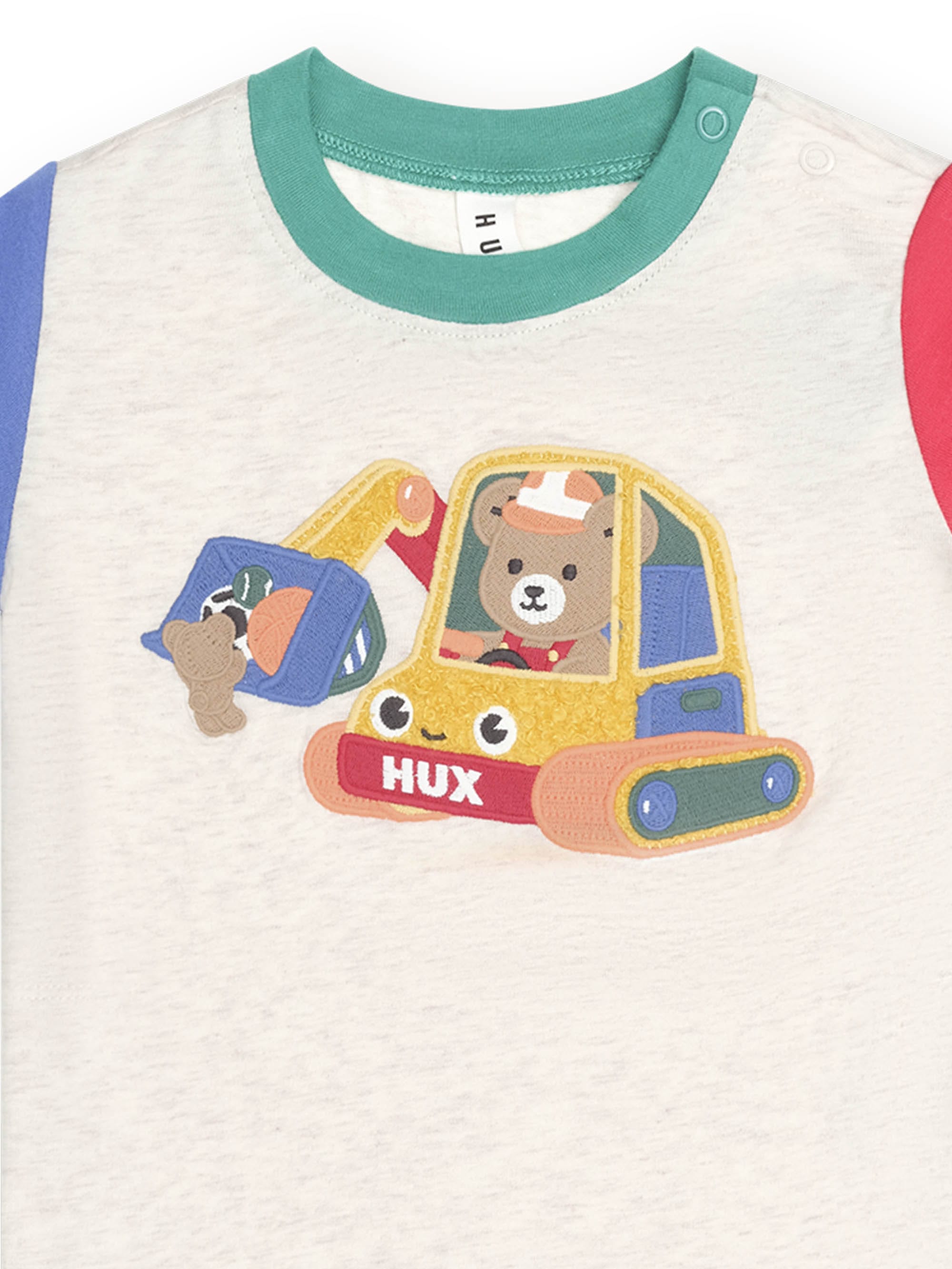 Huxbaby Boys Tops Excavator Hux Spliced Tee