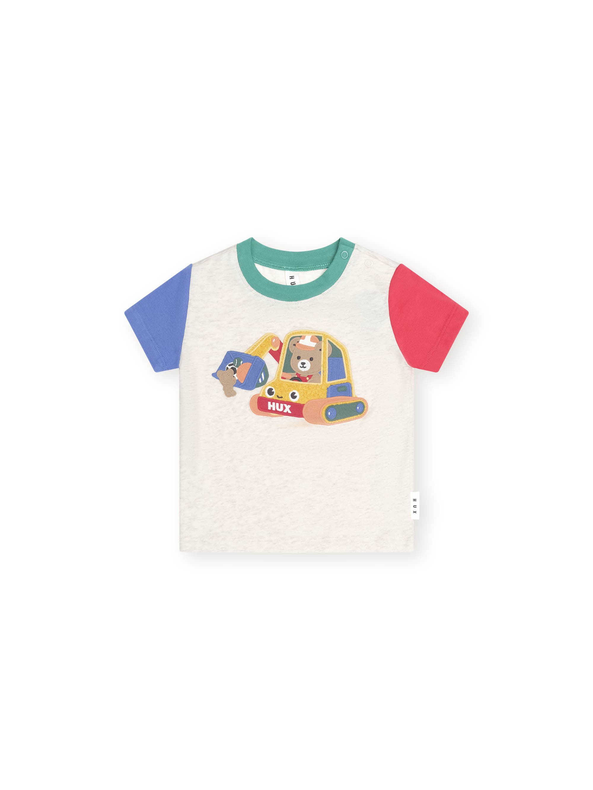 Huxbaby Boys Tops Excavator Hux Spliced Tee