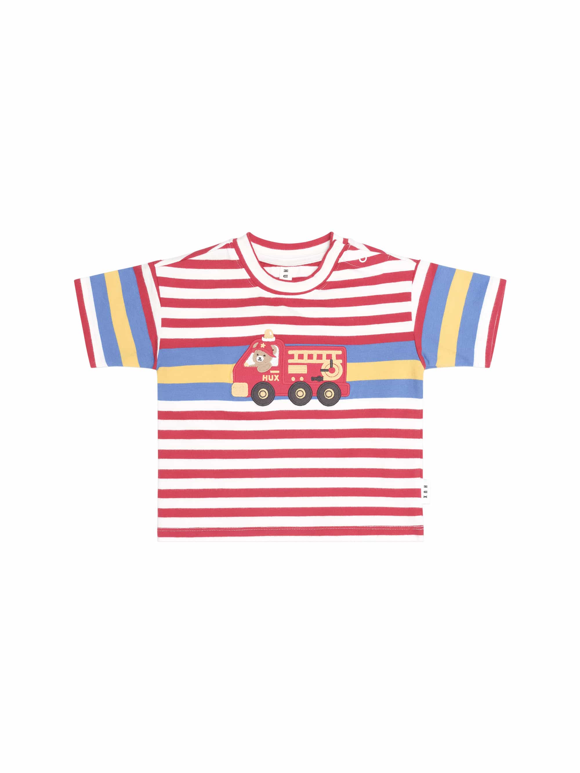 Huxbaby Boys Tops Fireman Hux Stripe Tee