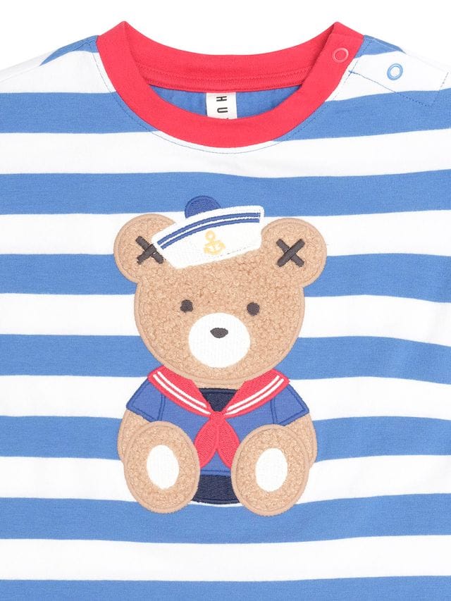 Huxbaby Boys Tops Nautical Stripe Sitting Hux Tee