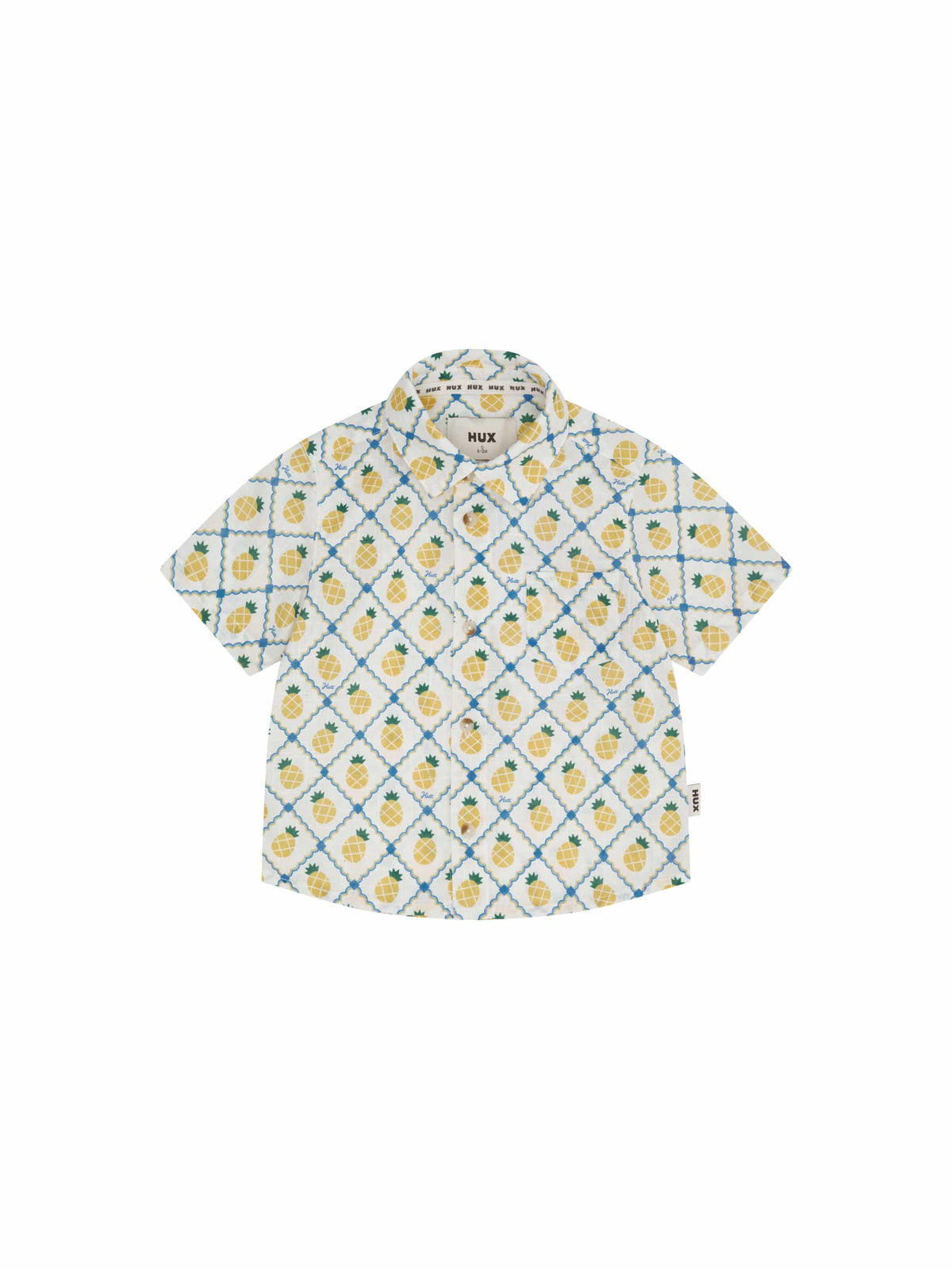 Huxbaby Boys Tops Pineapple Tile S/Slv Shirt