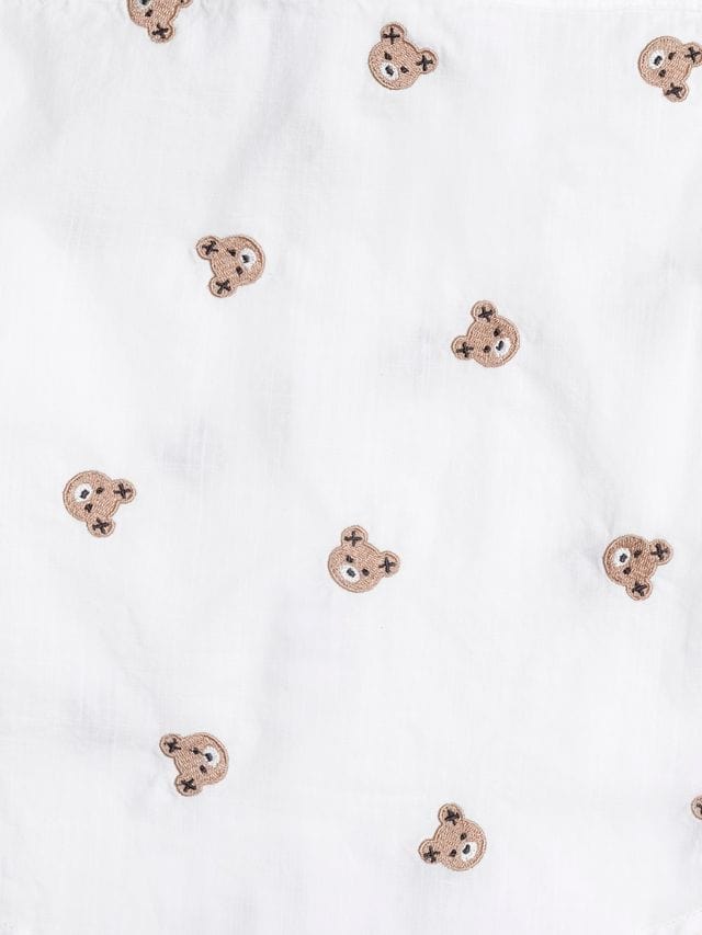 Huxbaby Boys Tops Short Sleeve Huxbear Button Up Crisp White