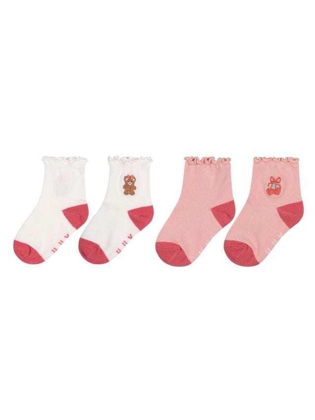 Huxbaby Girls Accessory 6-12M Frilly Festive Socks 2 Pack