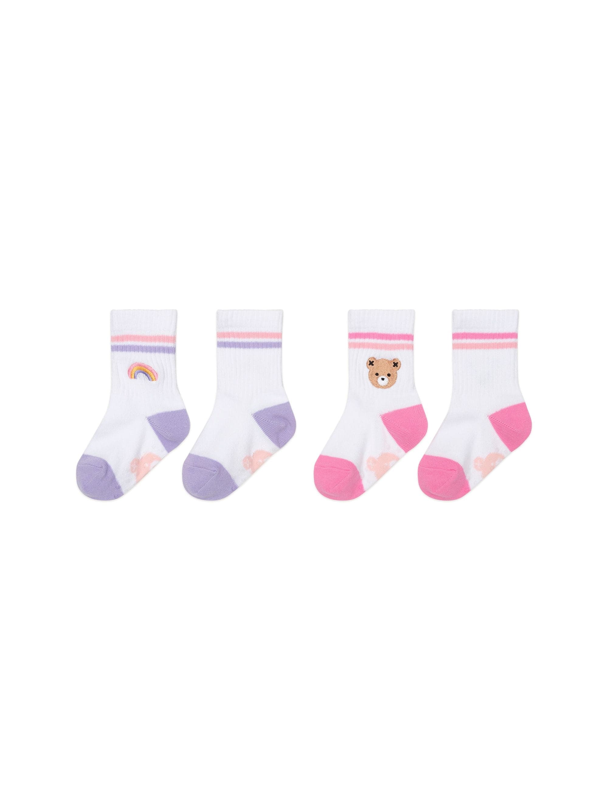 Huxbaby Girls Accessory Hux Sockys Blush 2PK