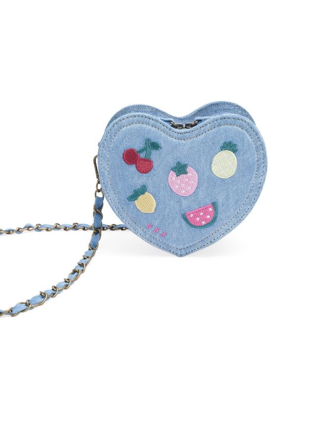 Huxbaby Girls Accessory I Heart Fruit Denim Shoulder Bag